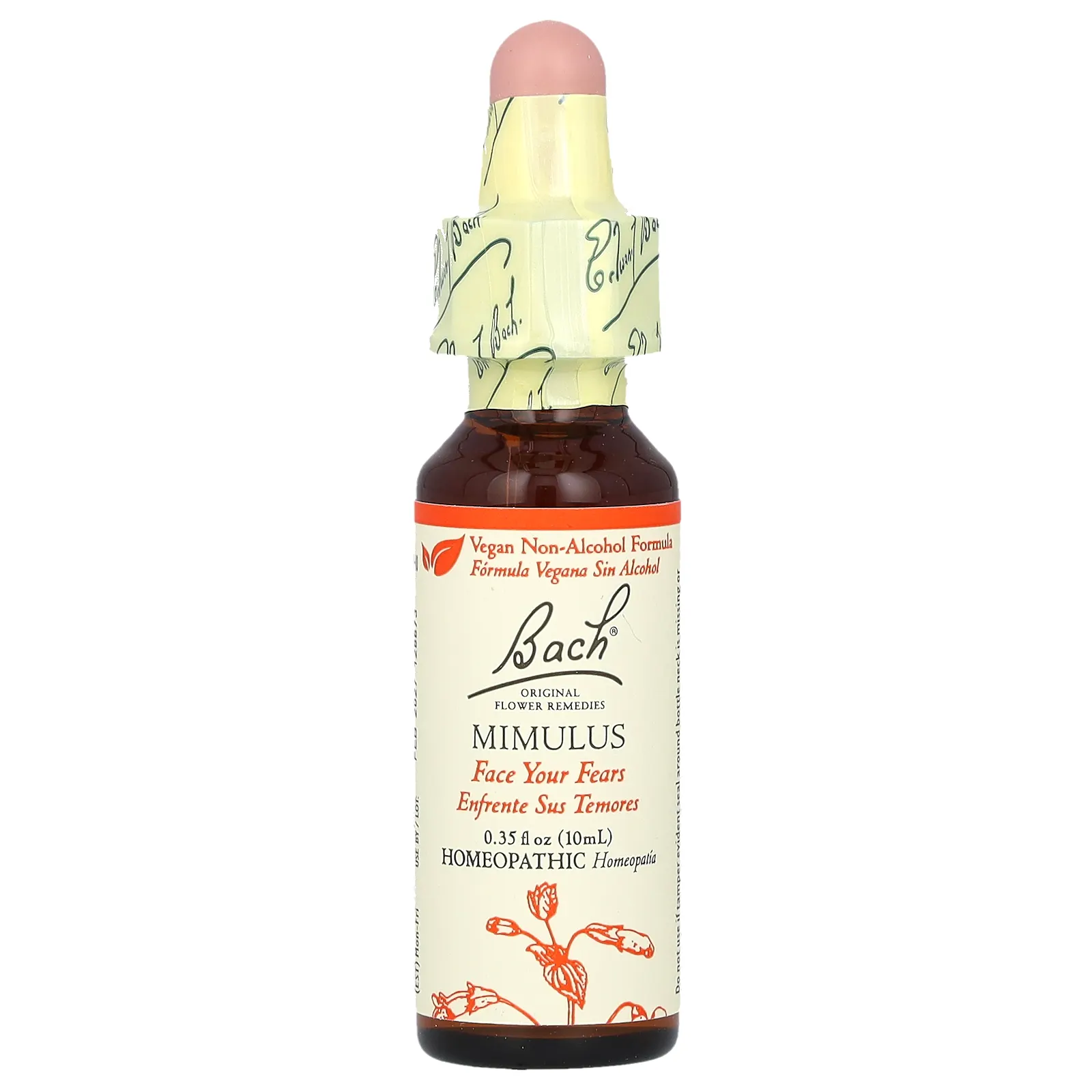 Bach, Original Flower Remedies, мимулус, 10 мл (0,35 жидк. унции)