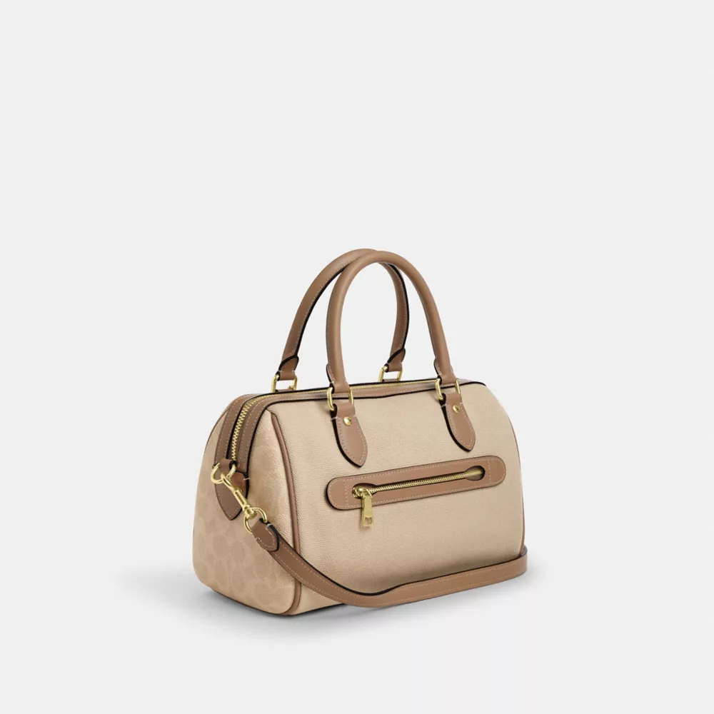 Сумка COACH Rowan Satchel Bag In Colorblock