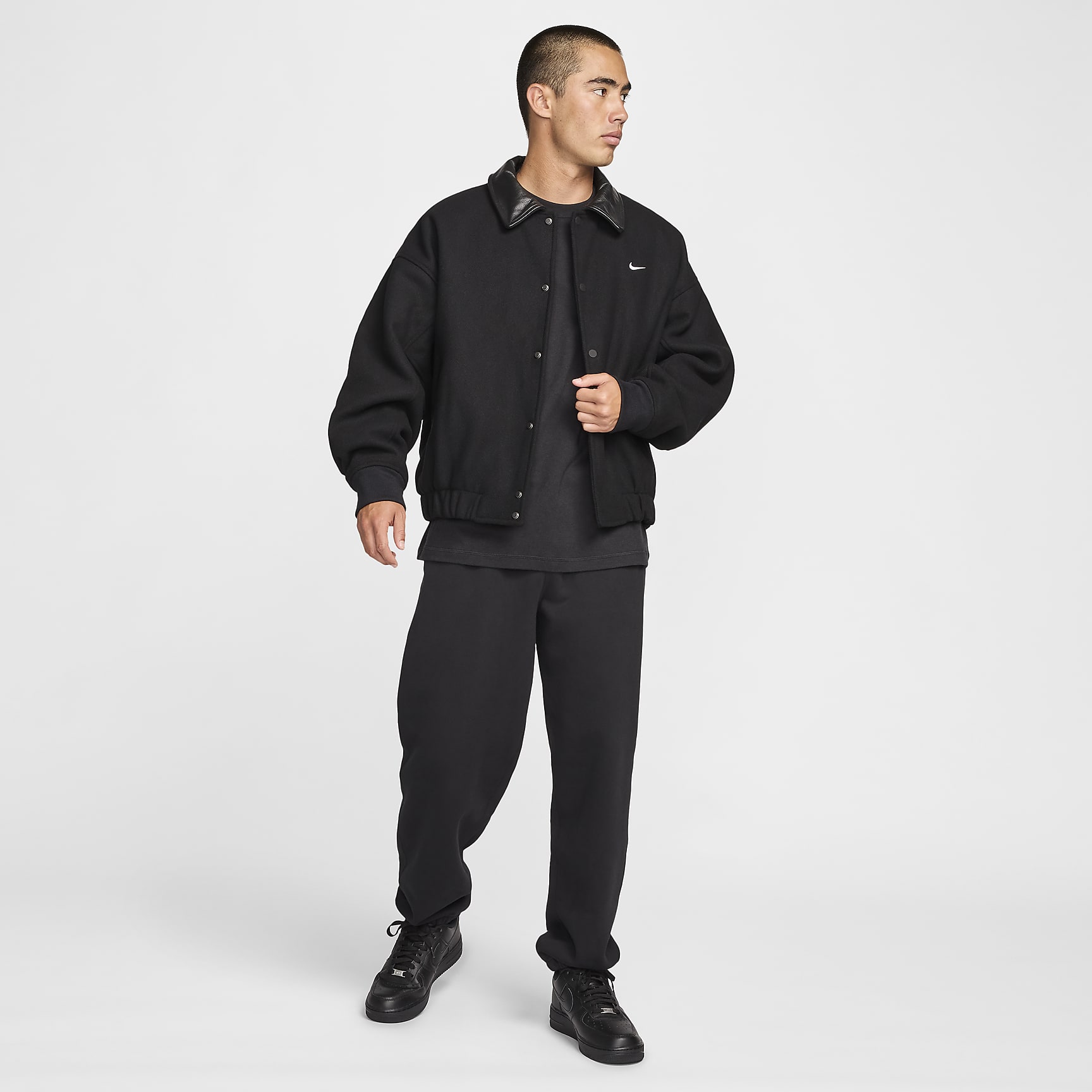 Nike Solo Swoosh Men's Wool Varsity Jacket