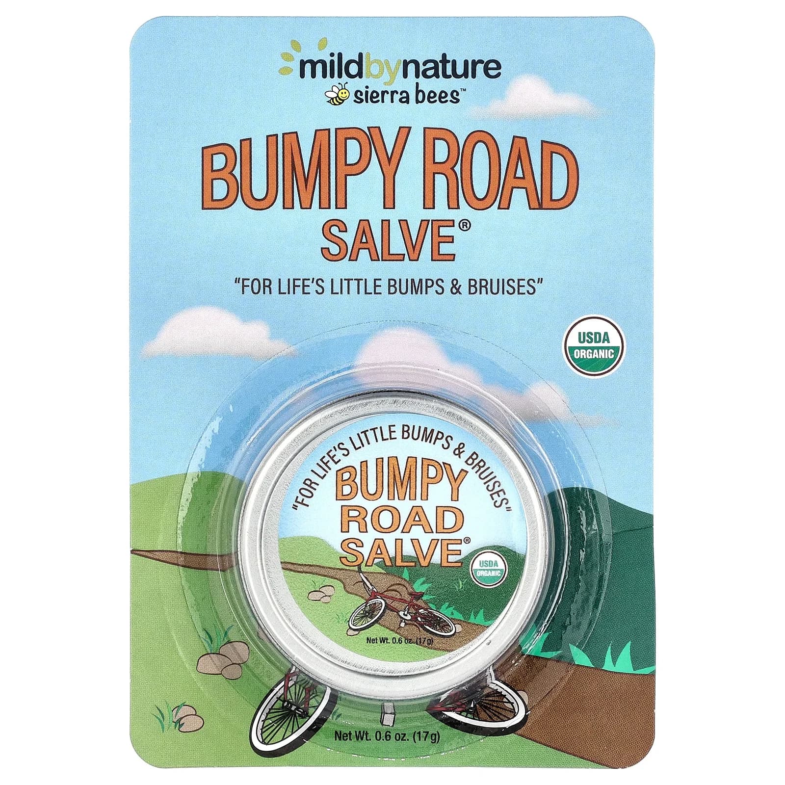 Mild By Nature, Sierra Bees™, Bumpy Road Salve®, мазь от ушибов, 17 г (0,6 унции)