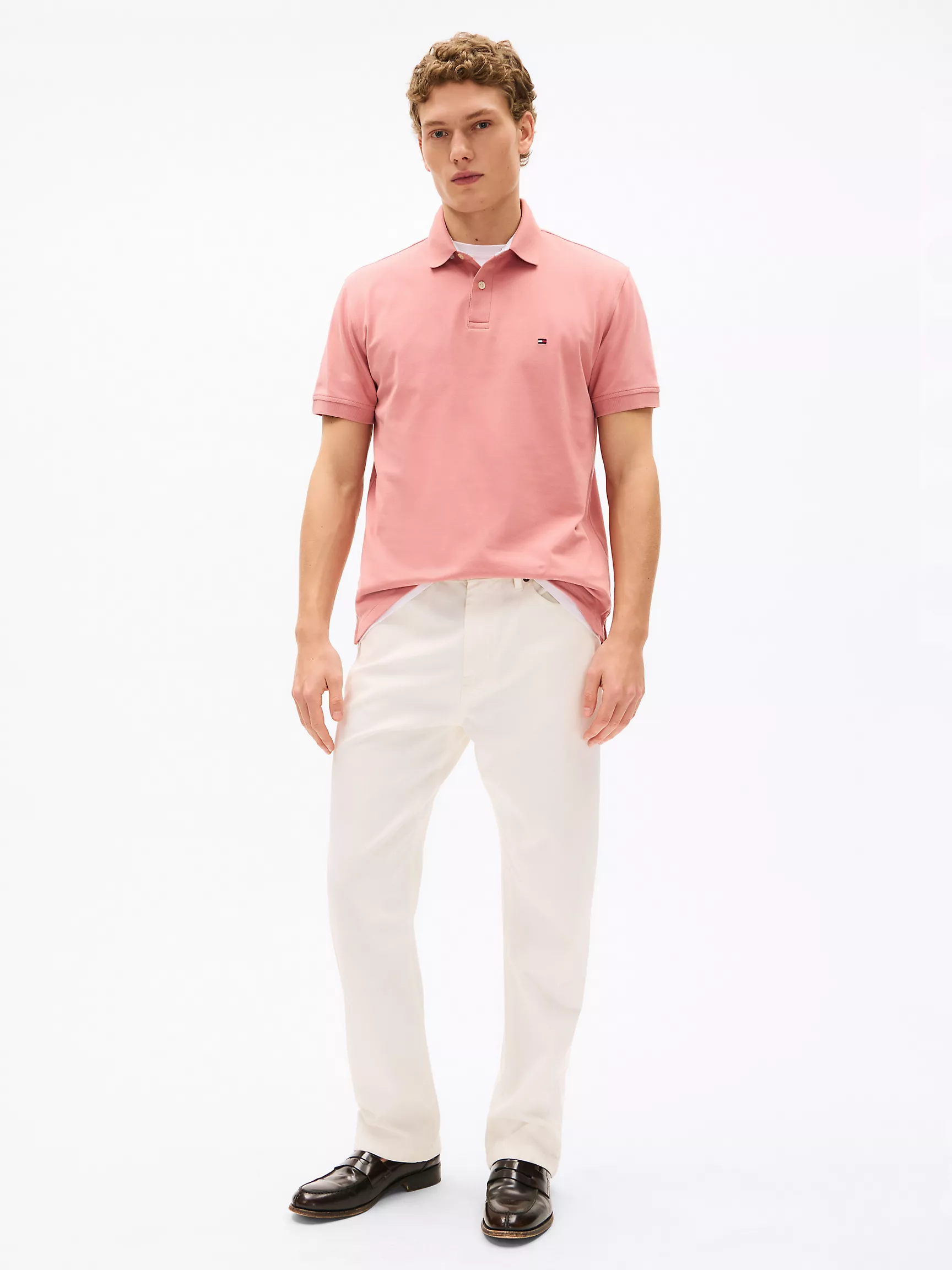 Мужское поло Tommy Hilfiger, Эластичное поло стандартного кроя Tommy