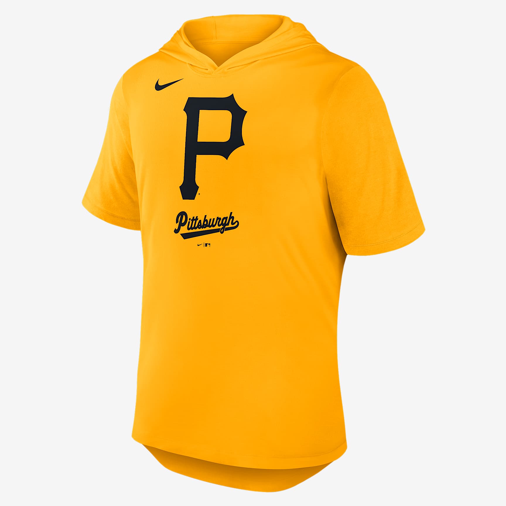 Pittsburgh Pirates Logo Men's Nike Dri-FIT MLB Hooded T-Shirt