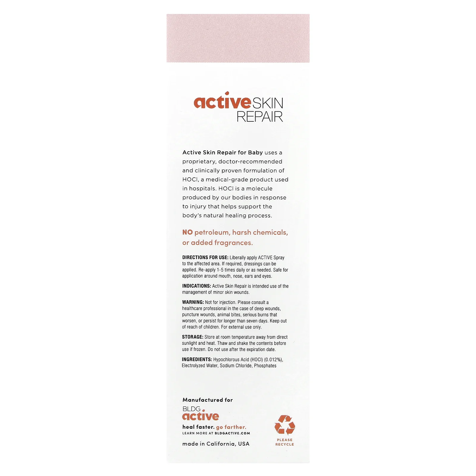 Active Skin Repair, Для детей, спрей для восстановления кожи и ран, 3 жидк. унц.