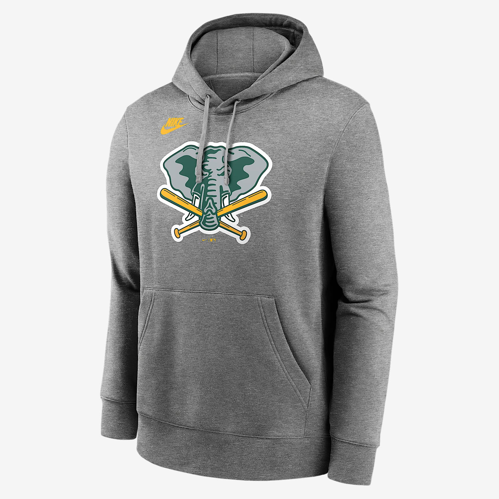 Athletics Cooperstown Logo Club Men's Nike MLB Pullover Hoodie