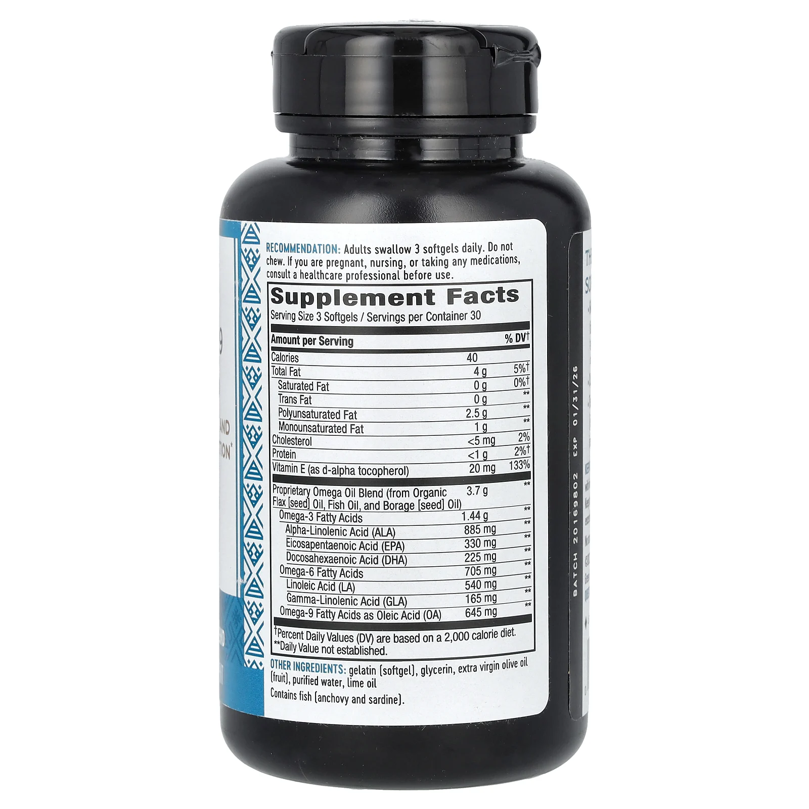 Nature's Way, Mega 3/6/9, смесь омега, со вкусом лайма, 90 мягких таблеток