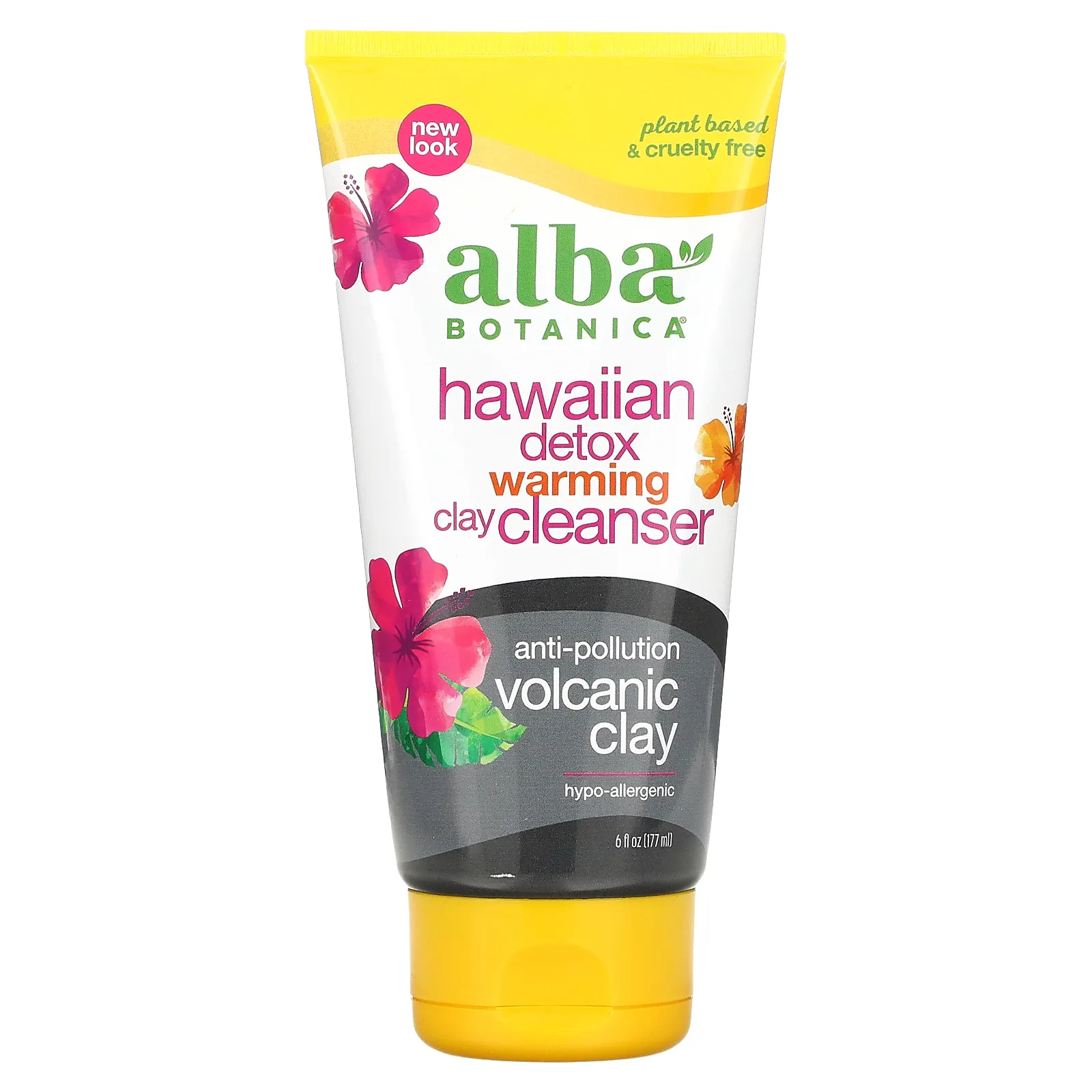 Alba Botanica, Hawaiian Detox, согревающее и очищающее средство с глиной, 177 мл (6 жидк. унций)