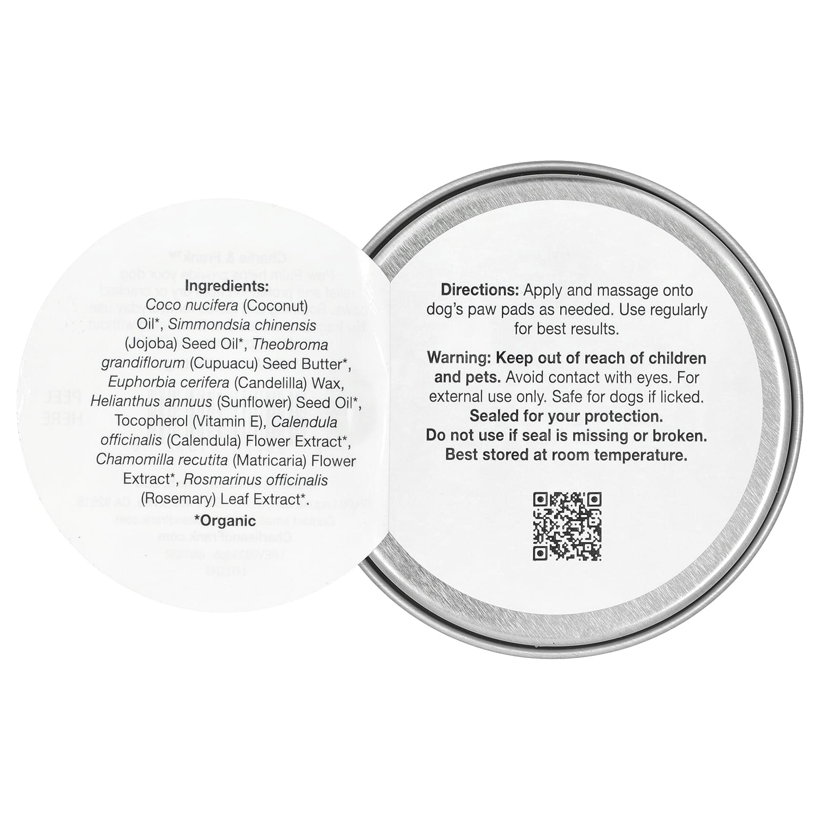 Charlie and Frank, Бальзам для лап собаки, 56,6 г (2 унции)