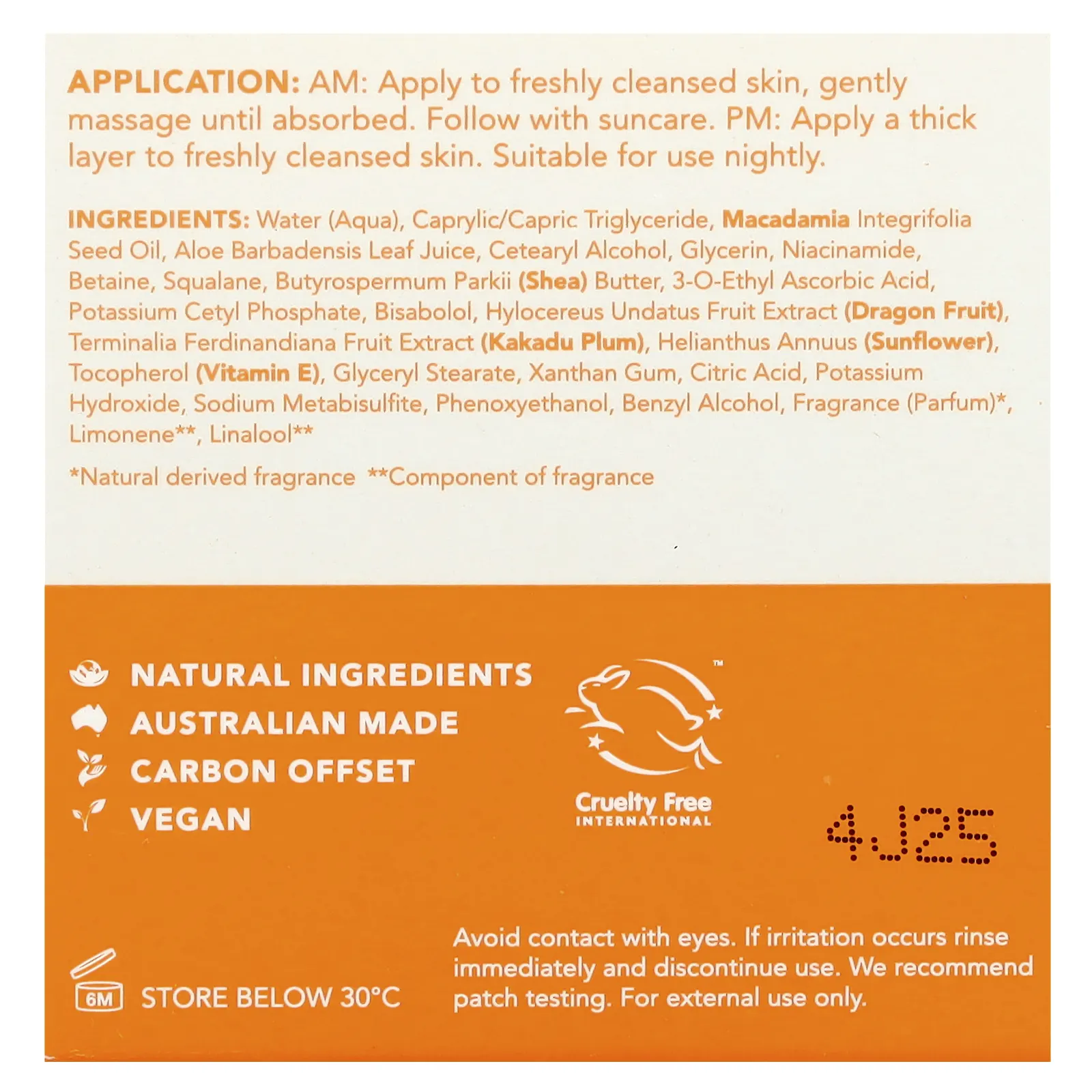 Sukin, Glow Active-C, крем с витамином C, 50 мл (1,69 жидк. Унции)