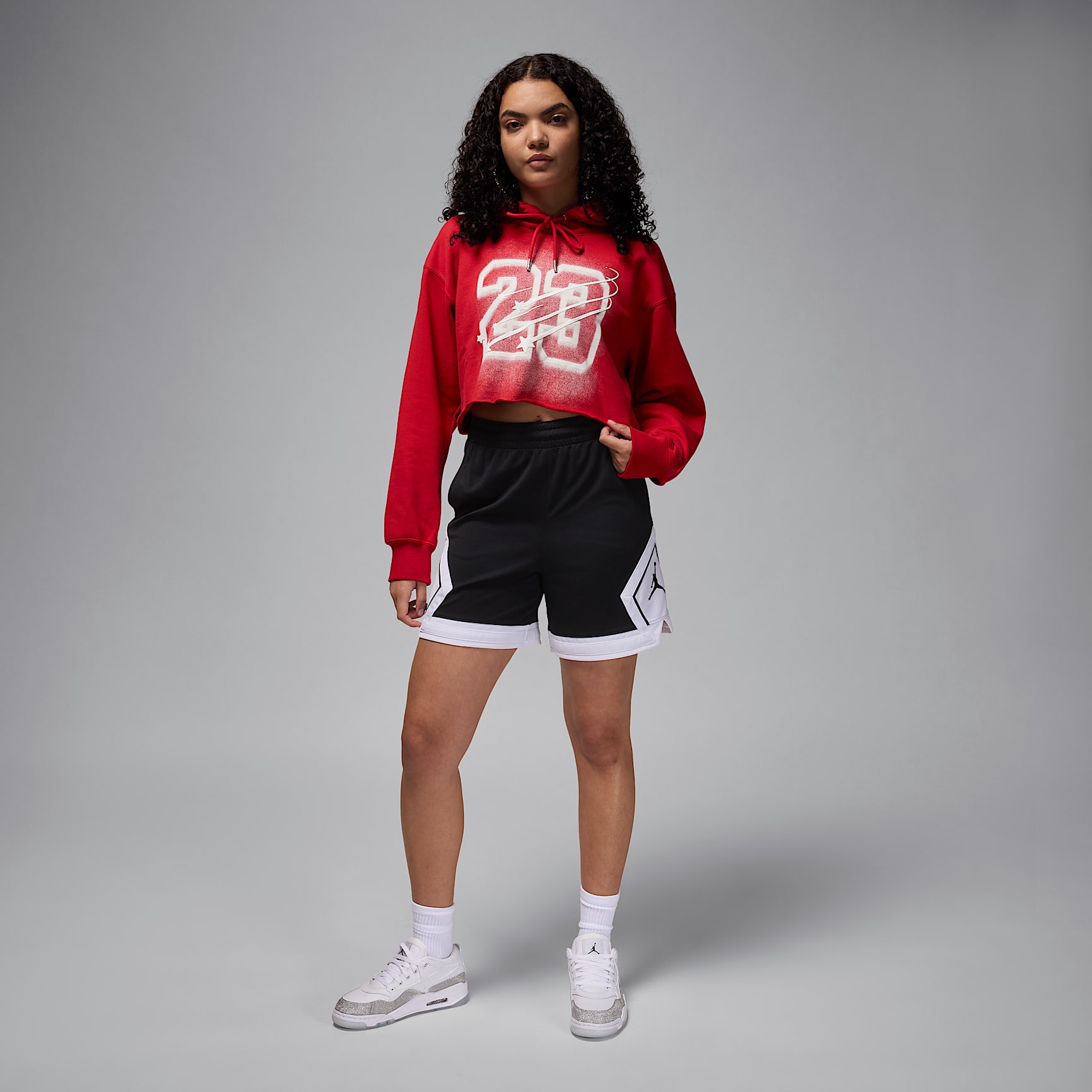 Jordan Flight Fleece Women's Cropped Satin-Lined Hoodie