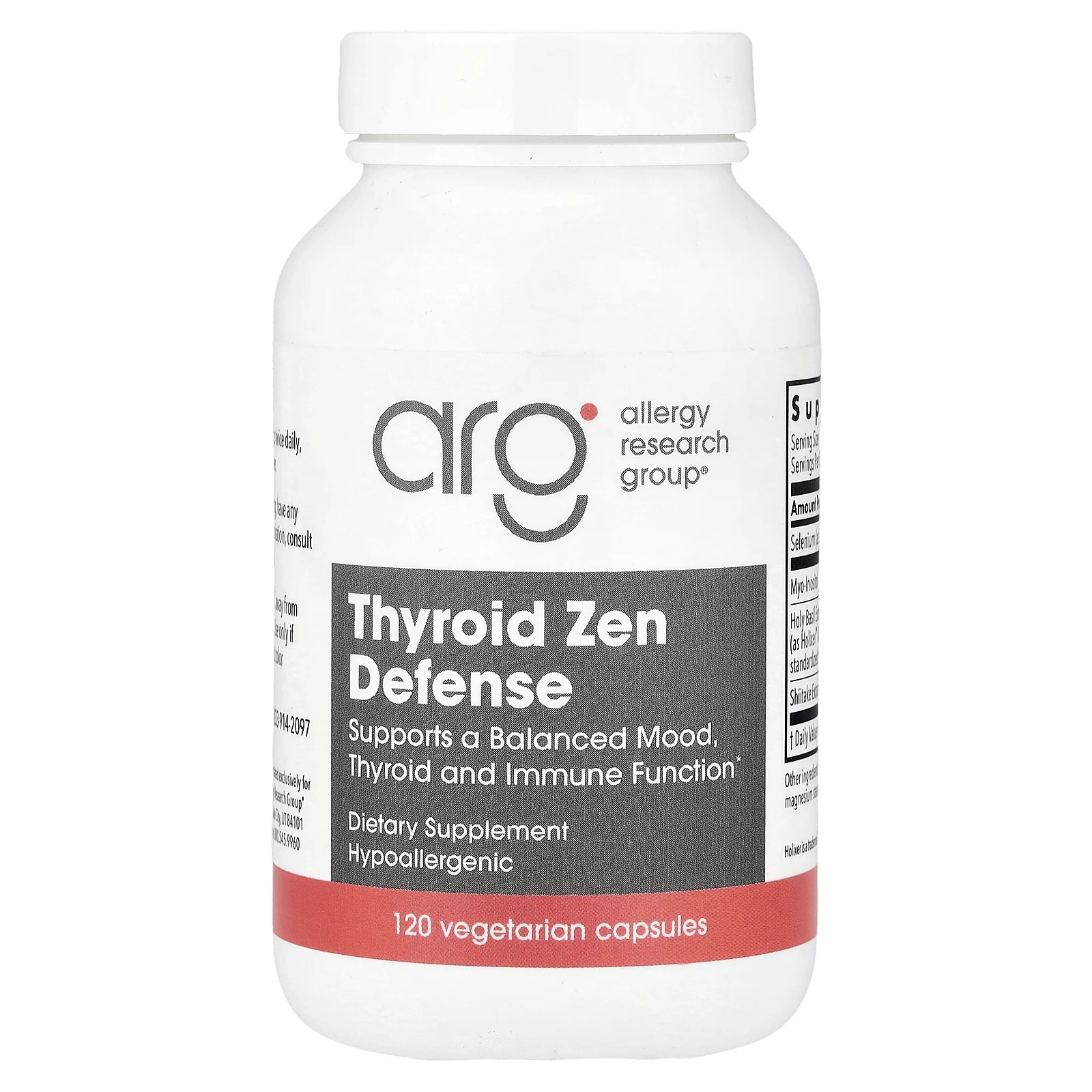 Allergy Research Group, Thyroid Zen Defense, 90 вегетарианских капсул