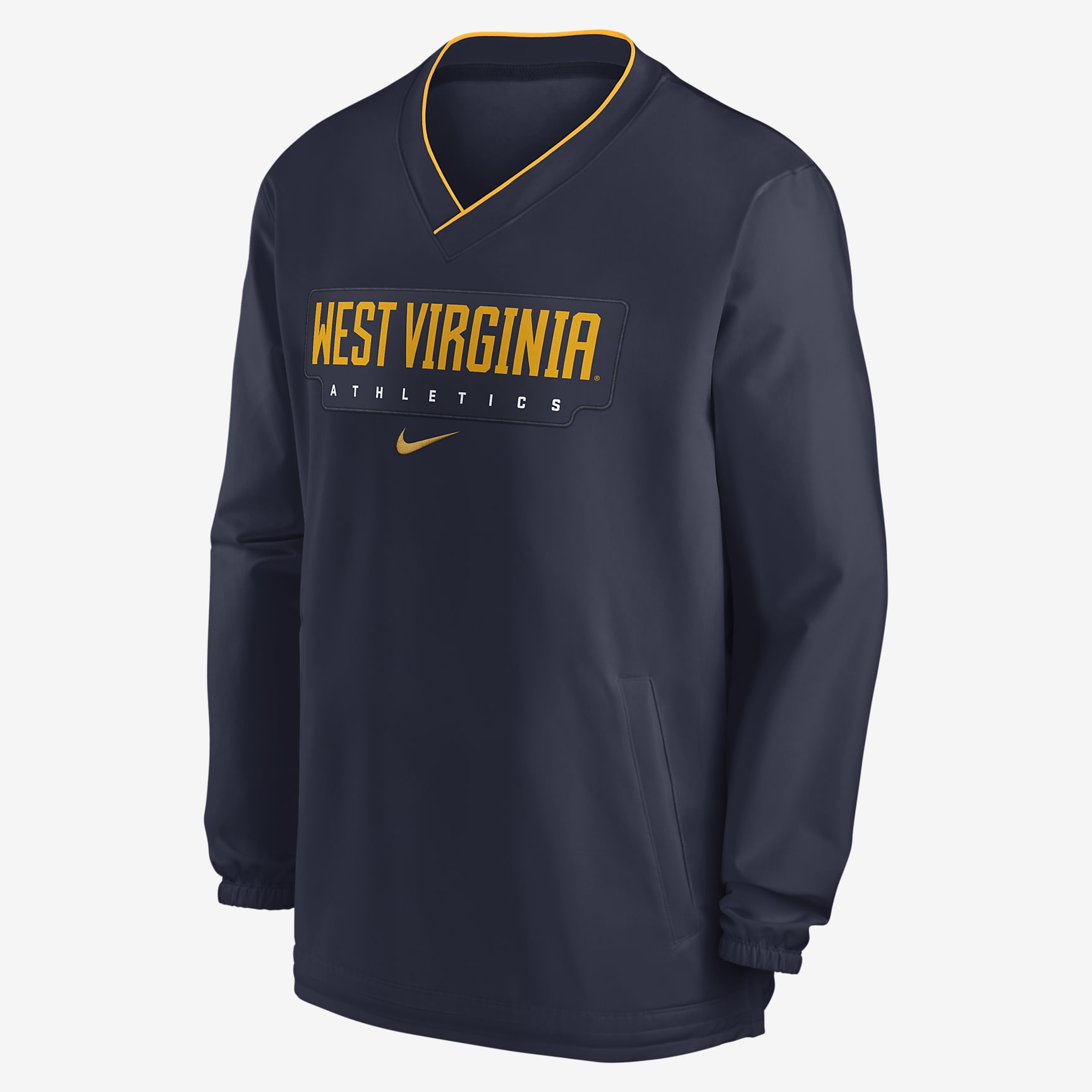 West Virginia Mountaineers Sideline Men's Nike College Long-Sleeve Windshirt