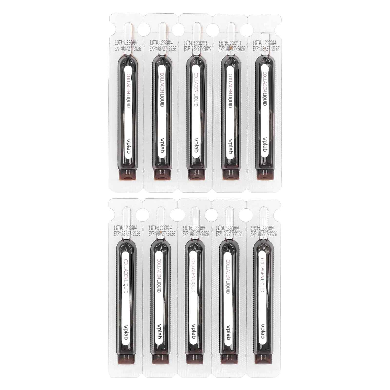 Vplab, жидкий коллаген для женщин, тропические фрукты, клубника и киви, 4000 мг, 10 тюбиков с жидкостью, 100 мл (3,38 жидк. унции)