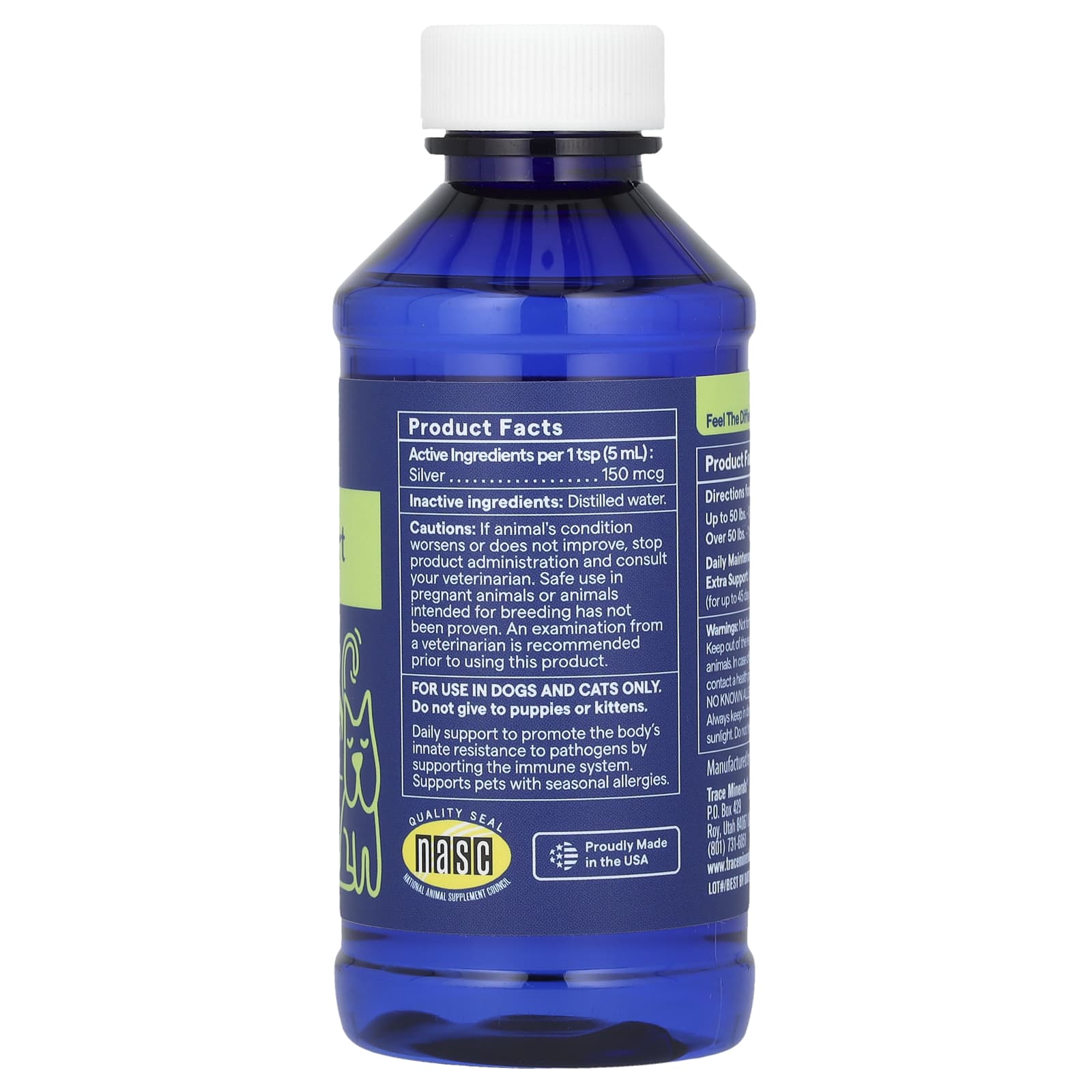 Trace Minerals ®, Pet, поддержка иммунитета, для собак и кошек, 118 мл (4 жидк. Унции)