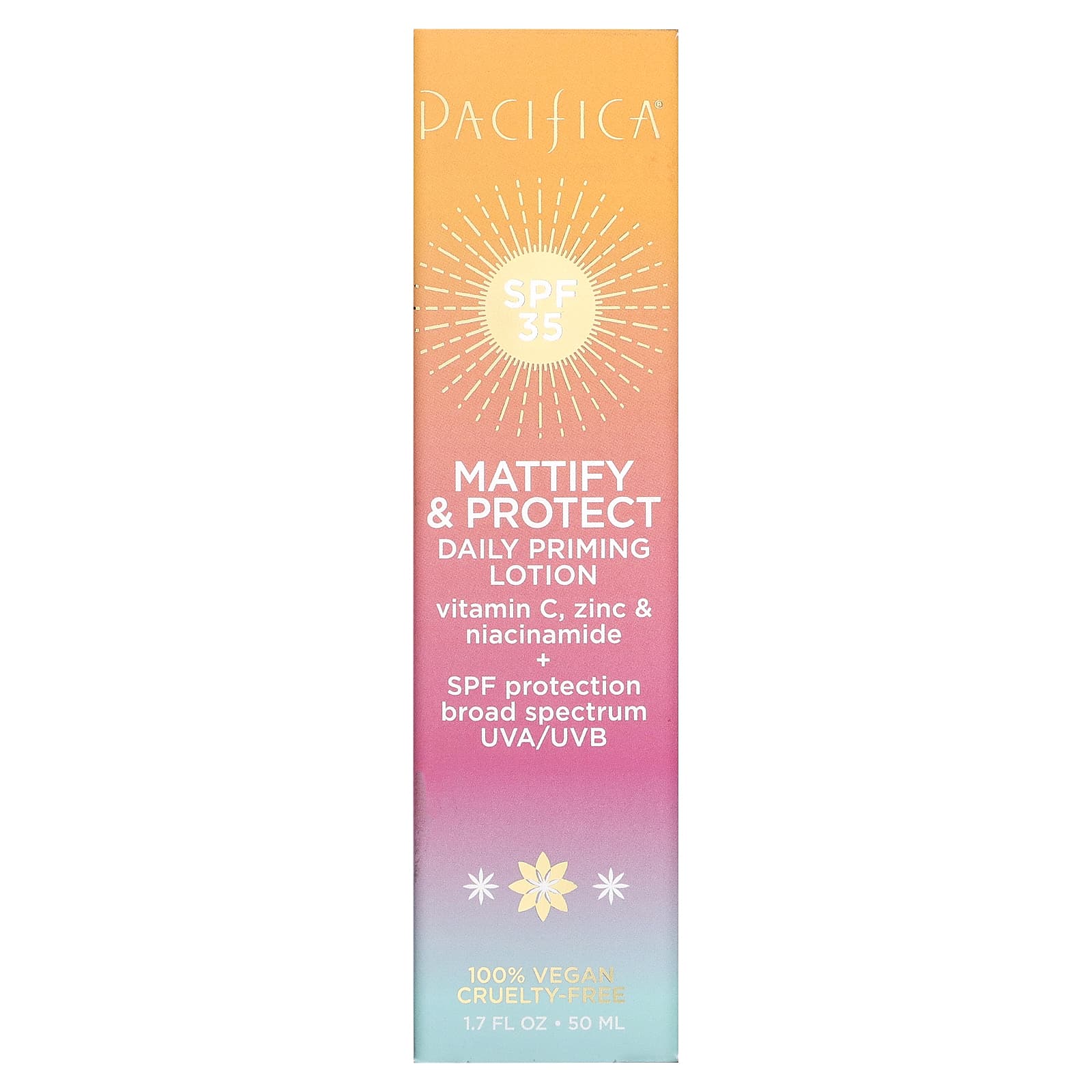 Pacifica, Mattify & Protect, ежедневный прайм-лосьон, SPF 35, 50 мл (1,7 жидк. Унции)