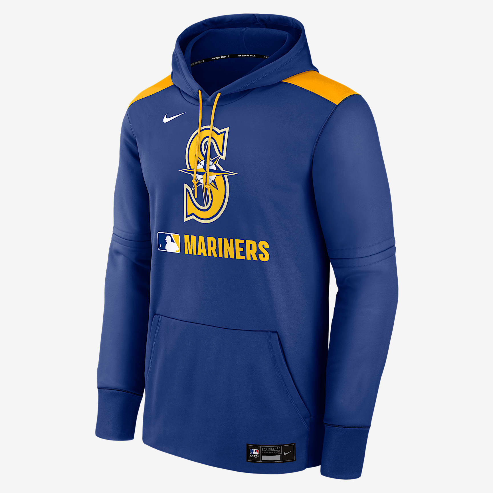 Seattle Mariners Authentic Collection Men's Nike Therma MLB Pullover Hoodie