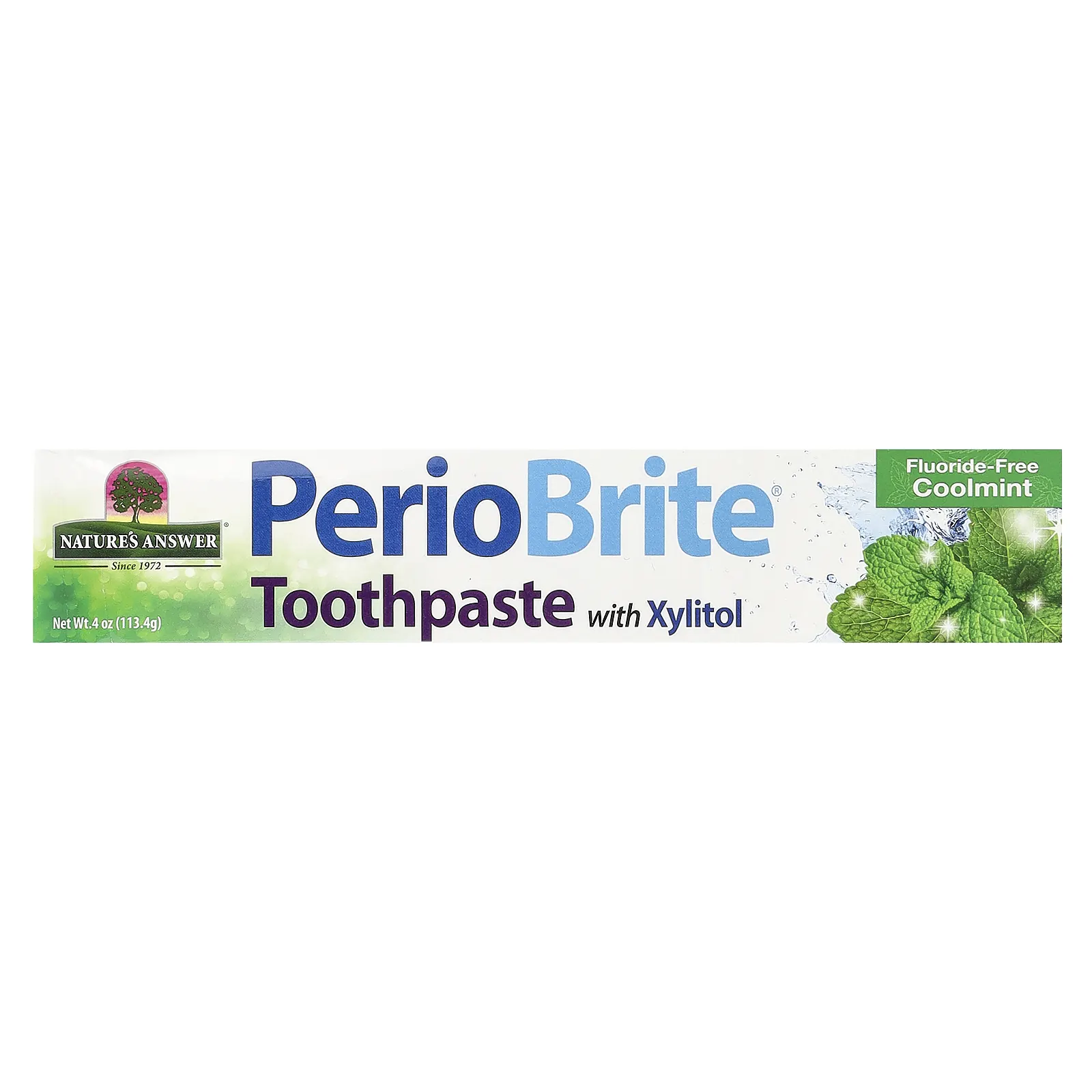 Nature's Answer, PerioBrite, зубная паста с ксилитолом, холодящая мята, 113,4 г (4 унции)