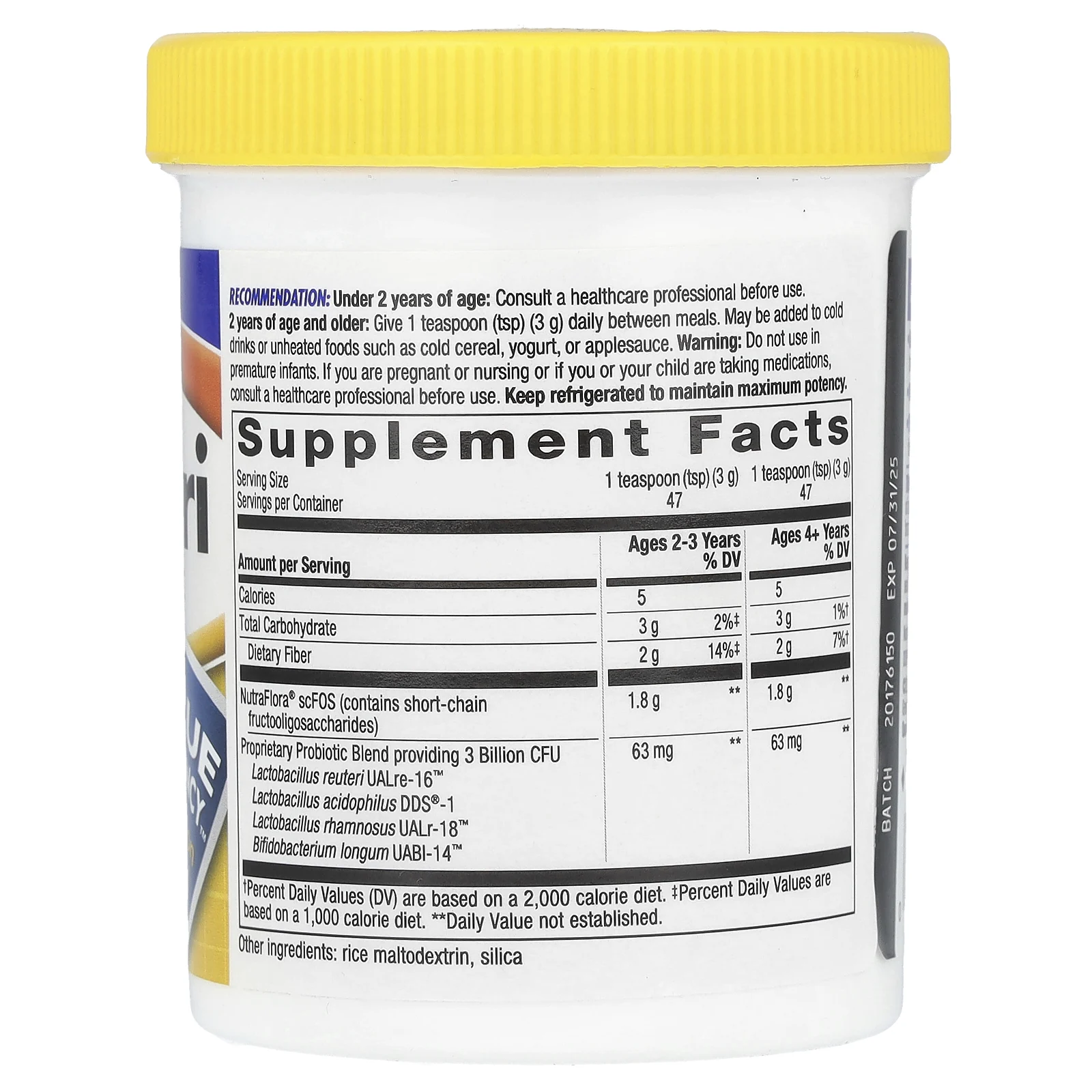 Nature's Way, Primadophilus Reuteri, улучшенный пробиотик в порошке, 3 миллиарда КОЕ, 141,75 г (5 унций)