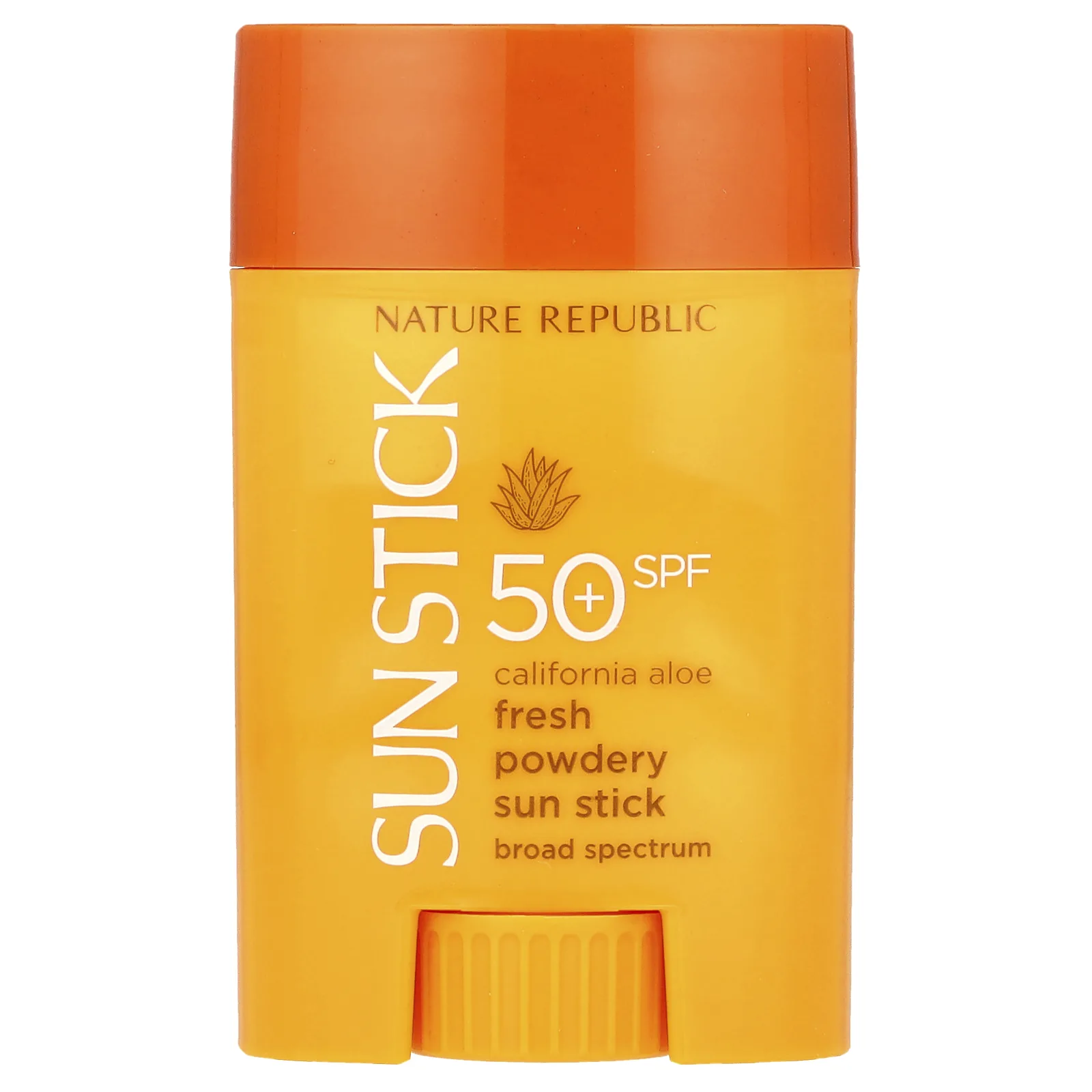 Nature Republic, California Aloe Fresh, солнцезащитный стик в виде порошка, SPF 50+, 21 г (0,71 унции)