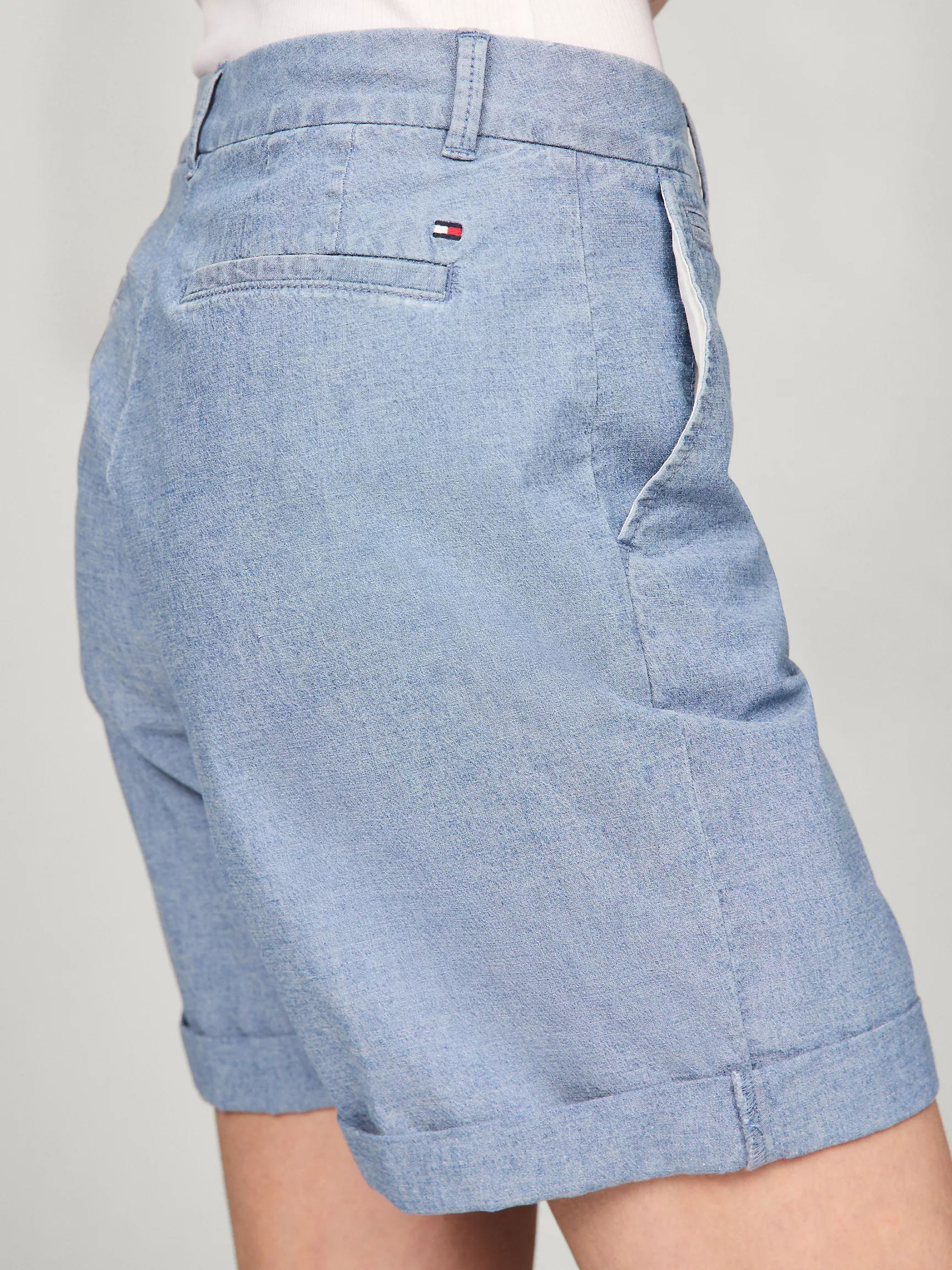 Женские шорты Tommy Hilfiger, Эластичные хлопковые чиносы-шорты (7 дюймов)