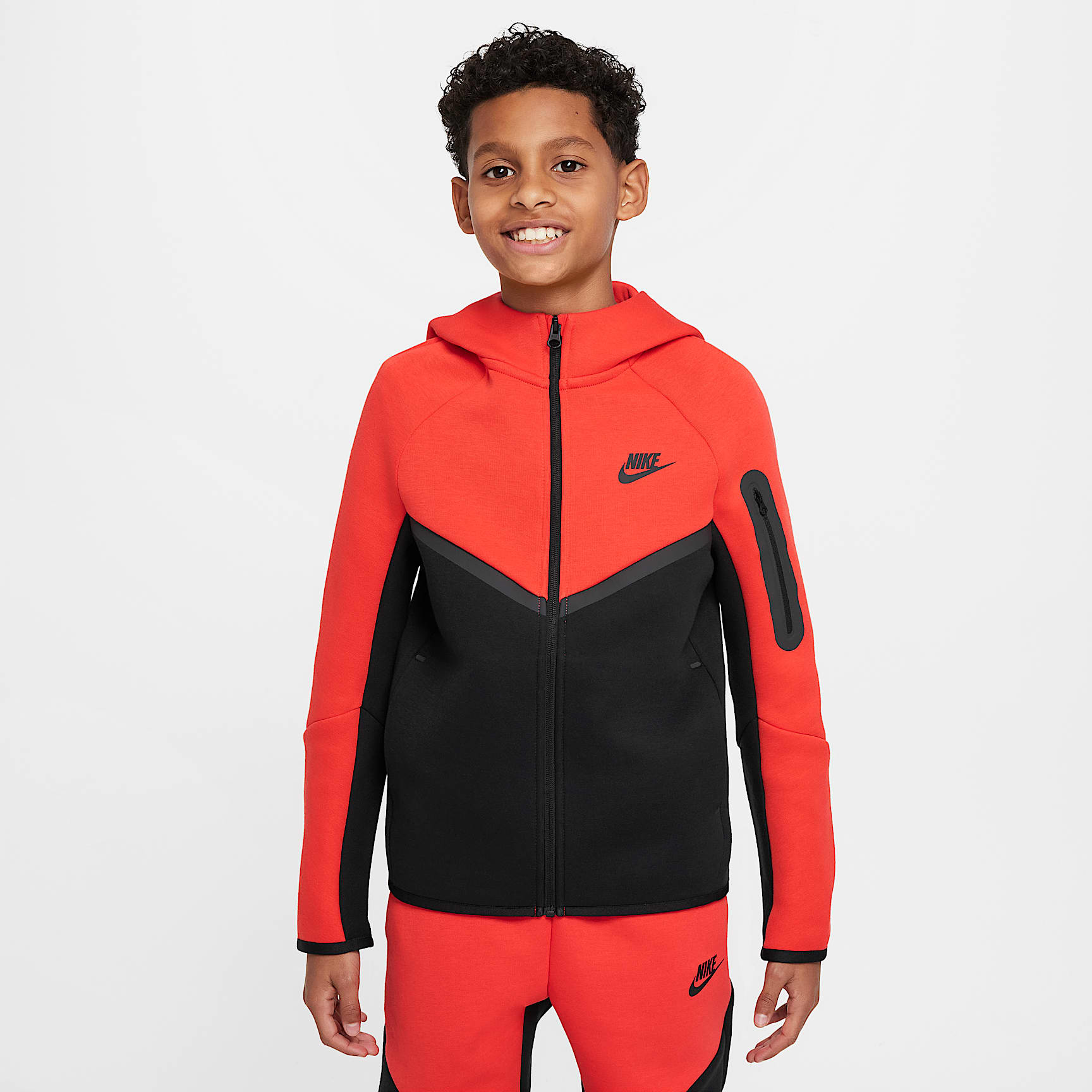 Nike Sportswear Tech Fleece Big Kids' Full-Zip Hoodie
