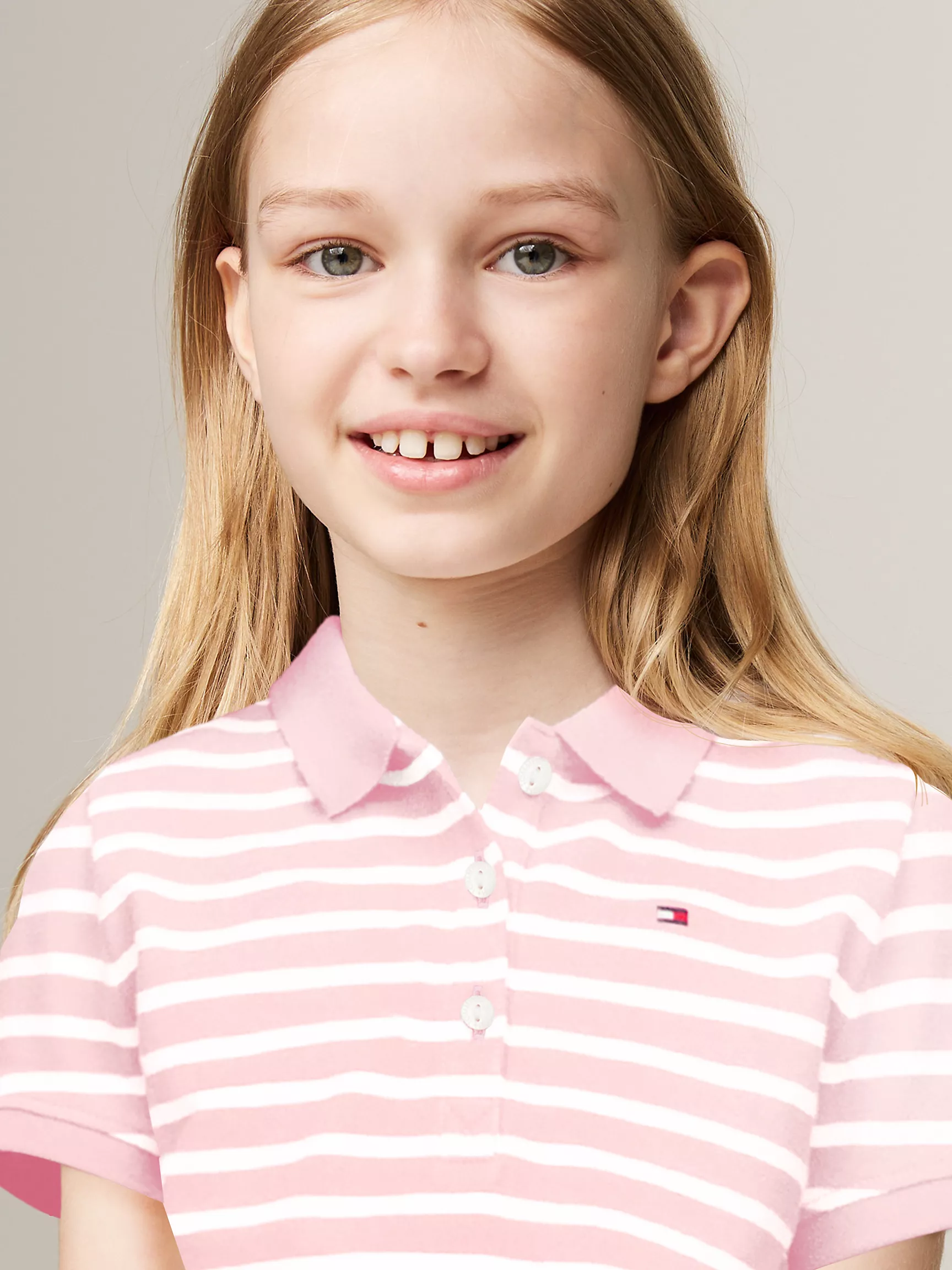 Рубашка-поло для девочек Tommy Hilfiger, Детское полосатое поло