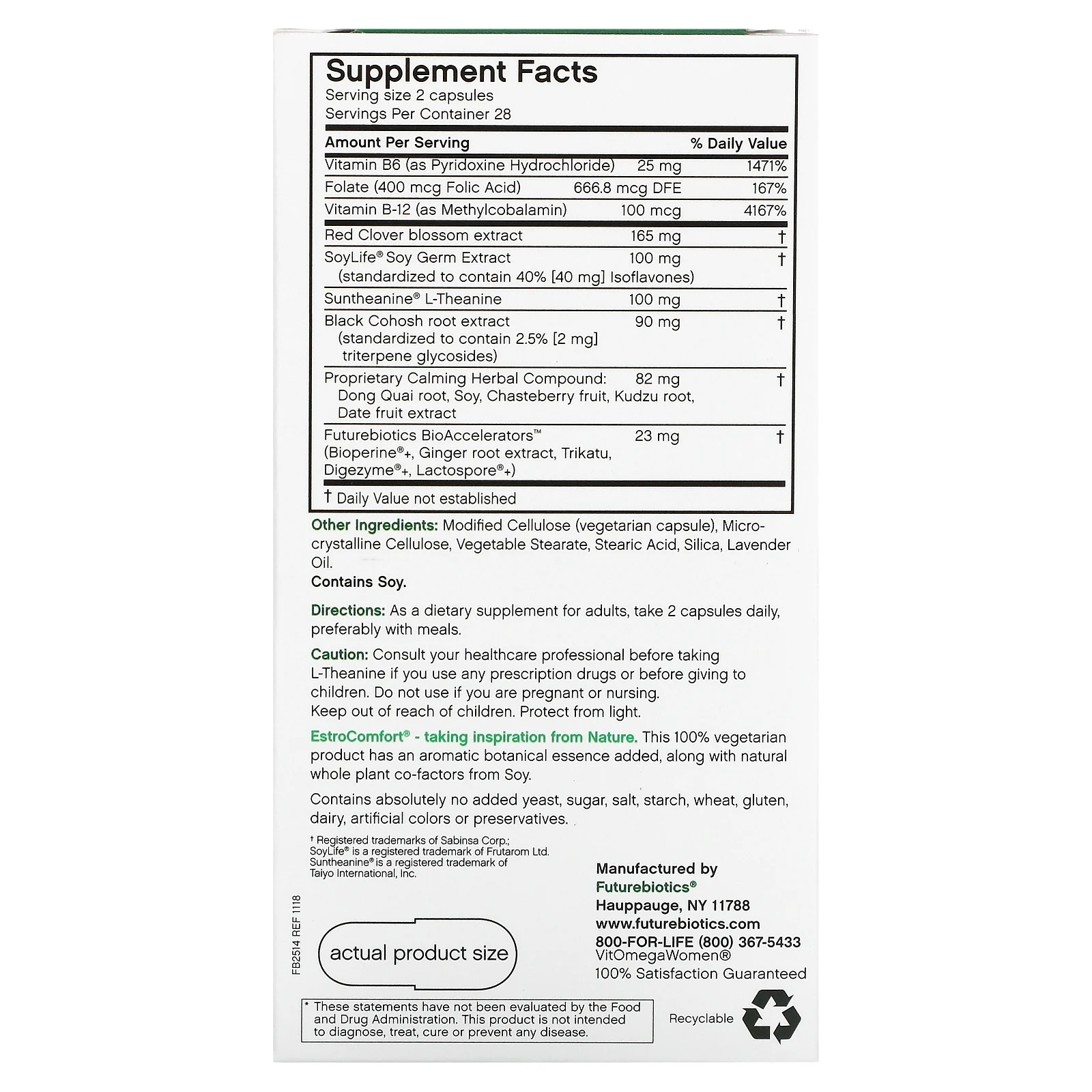 Futurebiotics, EstroComfort, 56 Veggie Caps