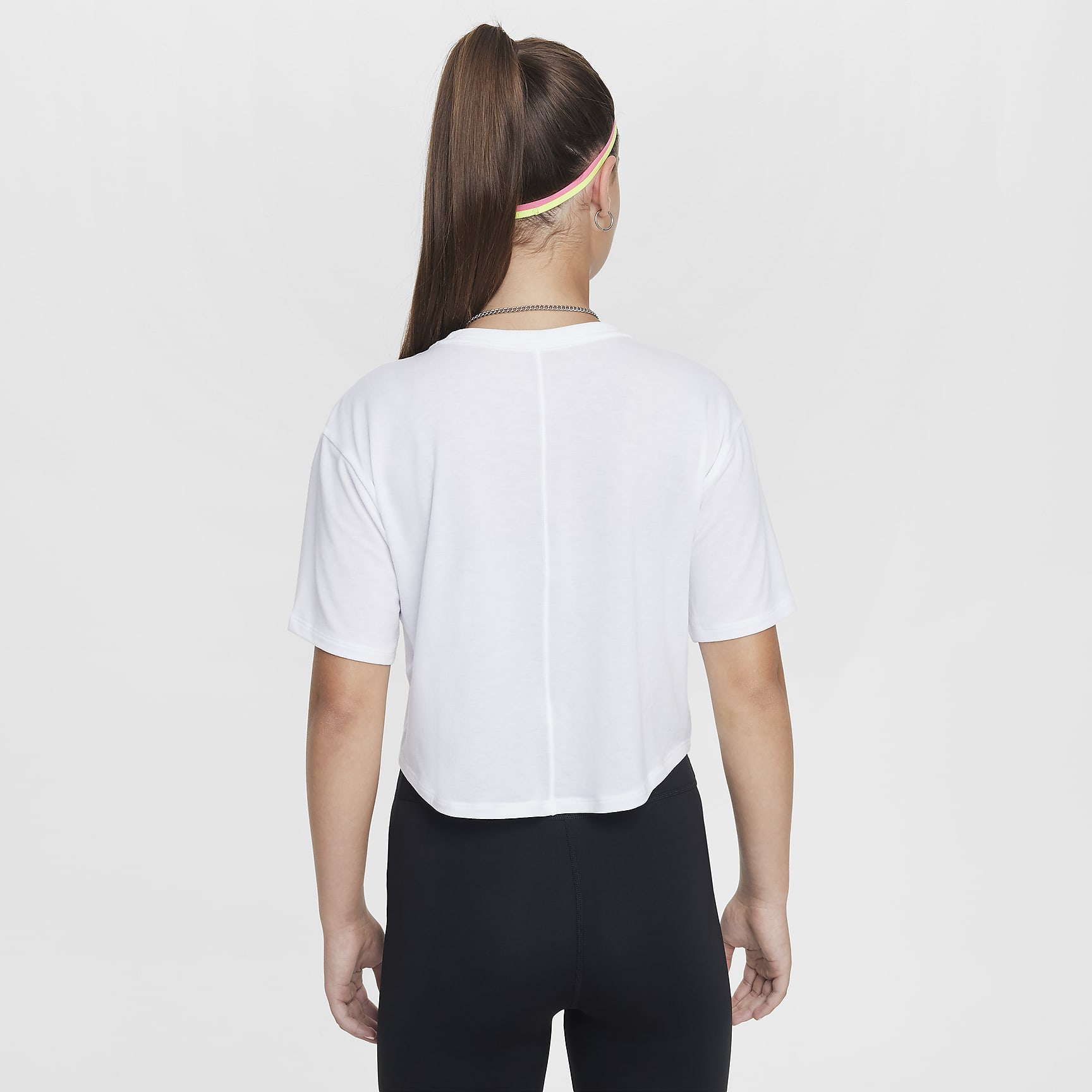 Nike One Relaxed Big Kids' (Girls') Dri-FIT Short-Sleeve Top