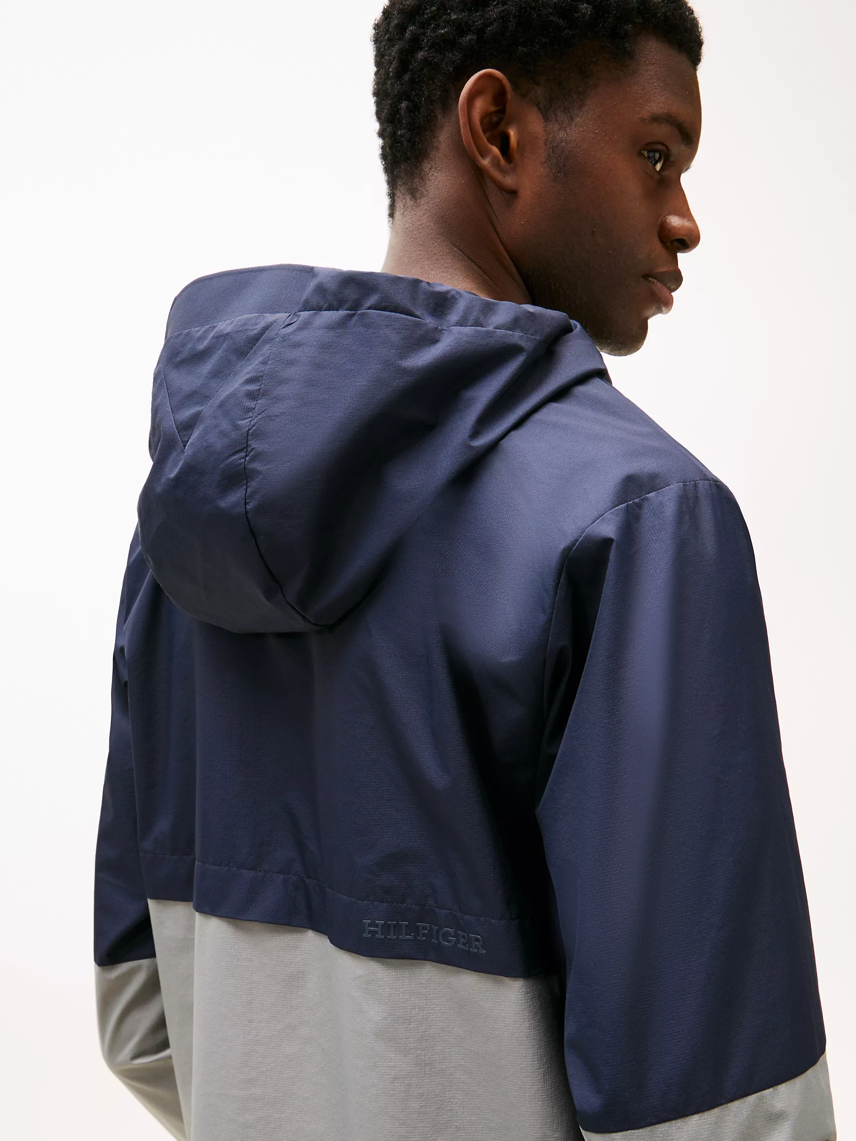 Мужская куртка Tommy Hilfiger, Куртка-колорблок из рипстопа с капюшоном