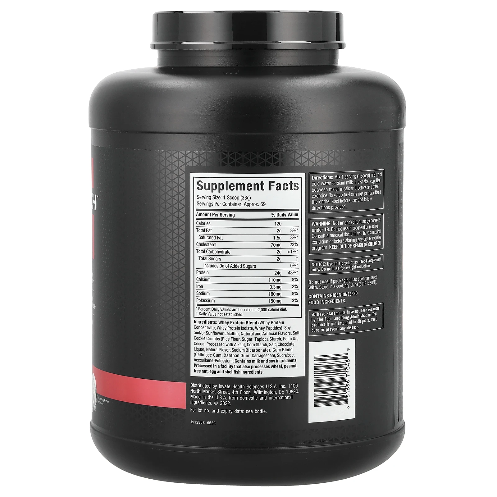 MuscleTech, Nitro Tech, 100% Whey Gold, сывороточный протеин, печенье с кремом, 2,27 кг (5 фунтов)