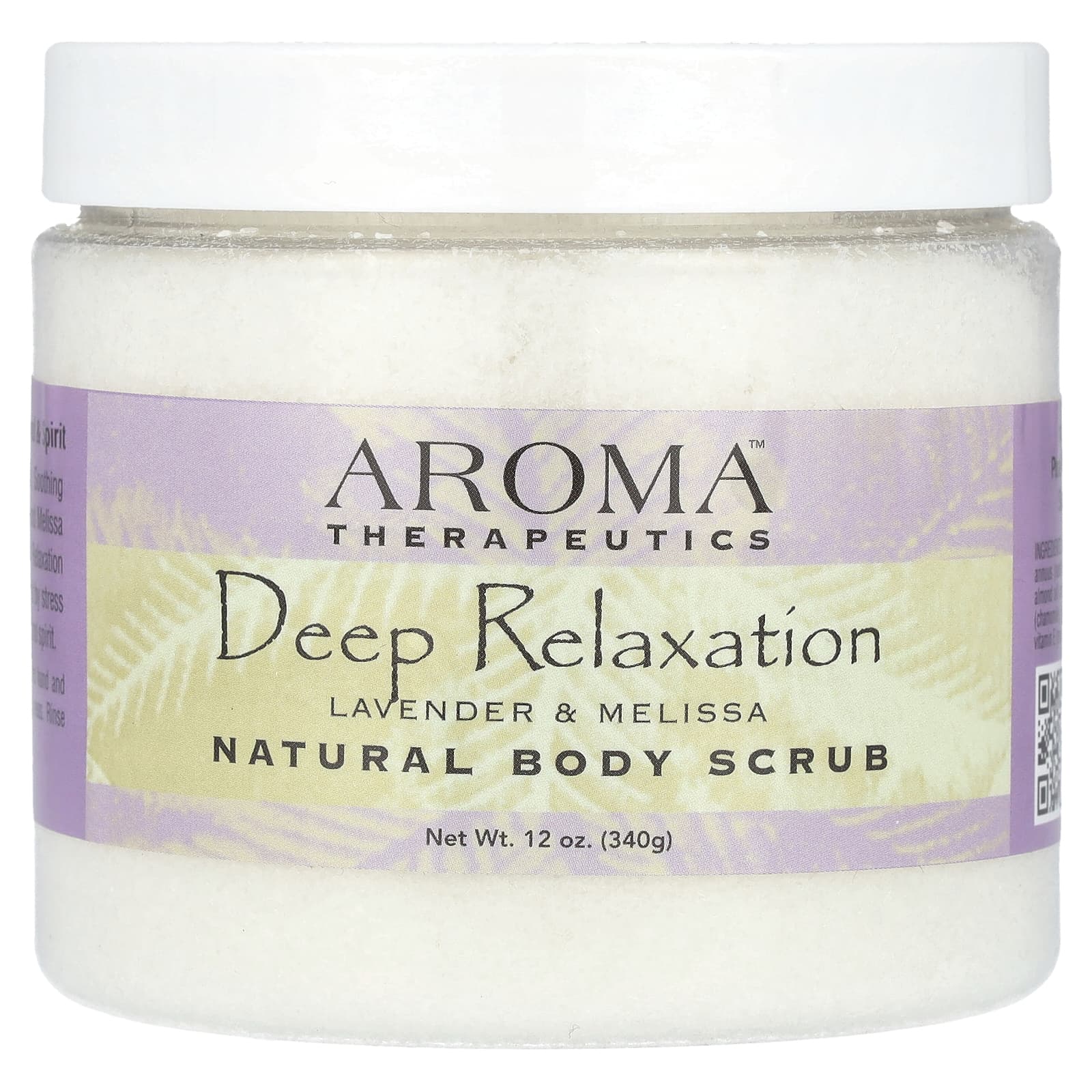 Abra Therapeutics, натуральный скраб для тела, глубокая релаксация, «Лаванда и мелисса», 340 г (12 унций)