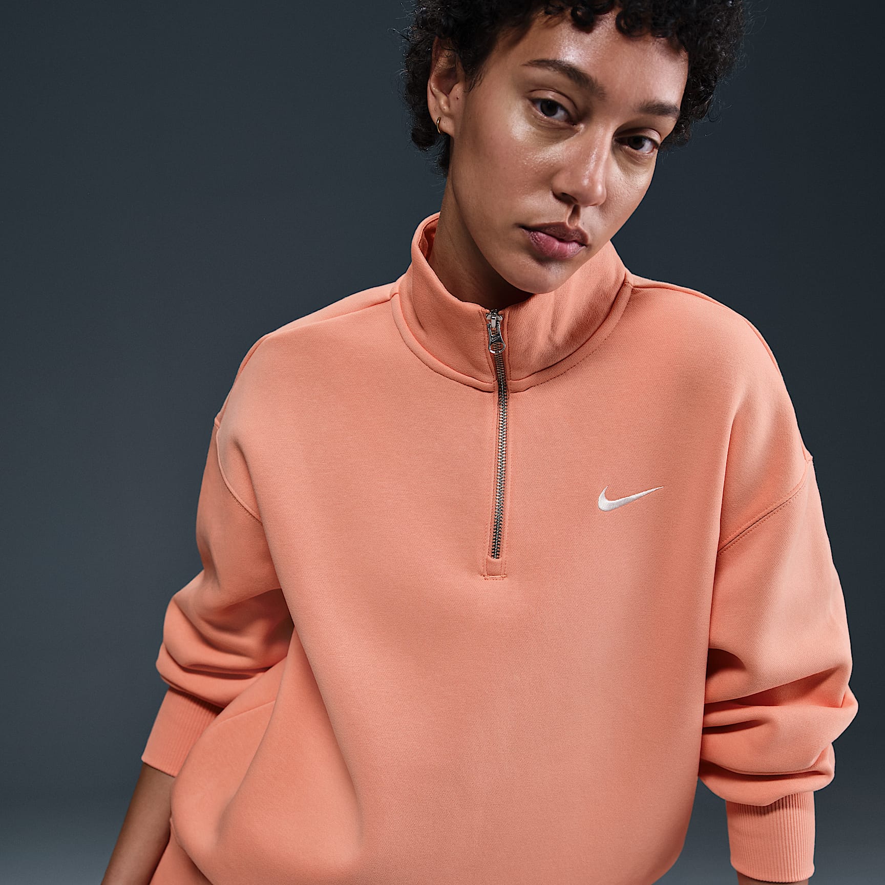 Nike Sportswear Phoenix Fleece Women's Oversized 1/4-Zip Long Sweatshirt