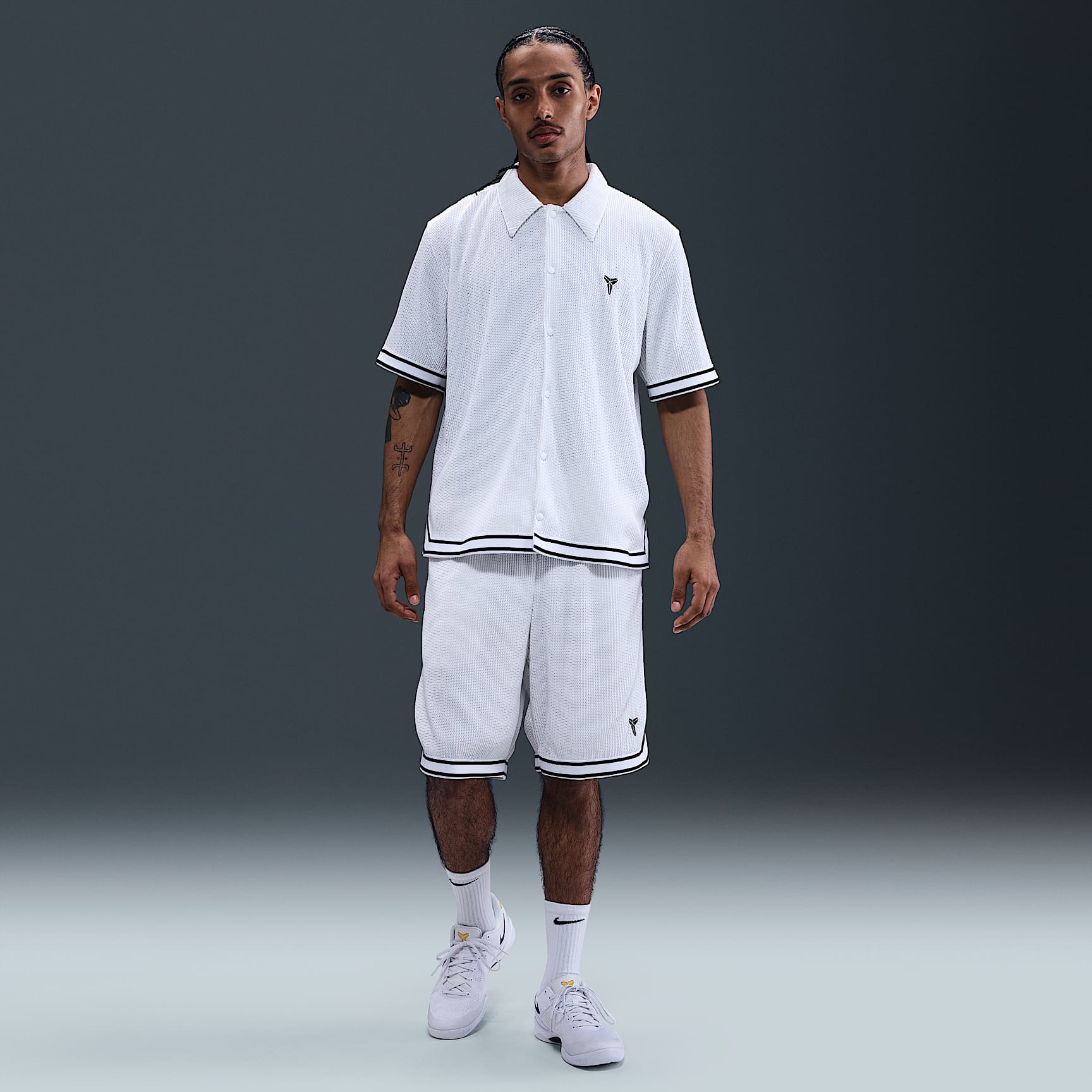 Kobe Men's Pleated Short-Sleeve Basketball Top