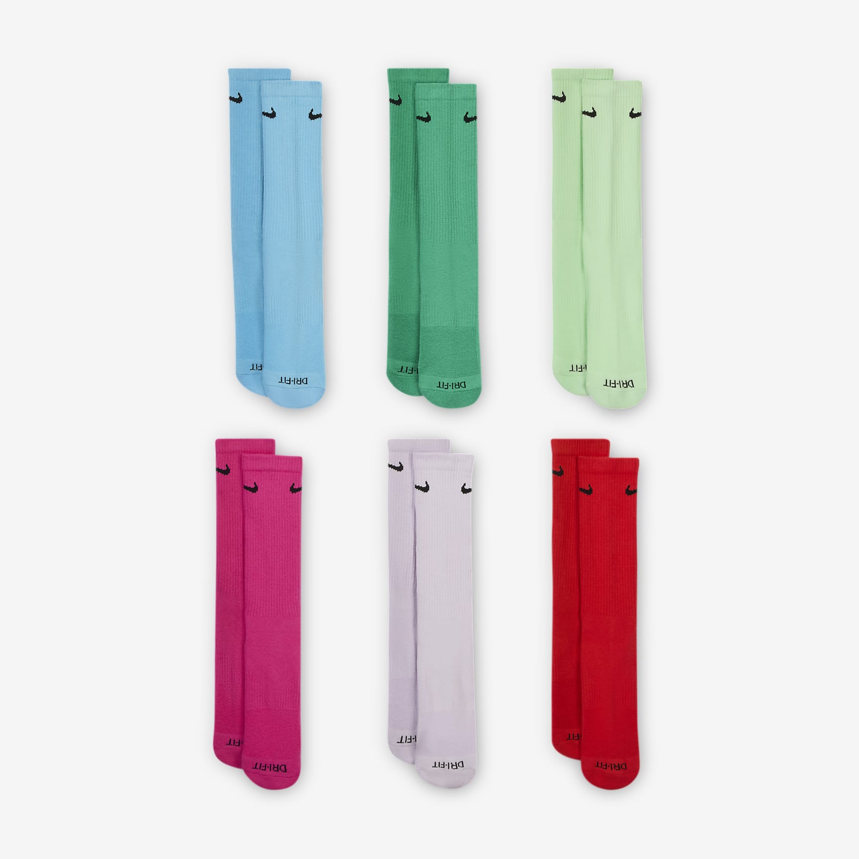 Nike Everyday Plus Cushioned Training Crew Socks (6 Pairs)