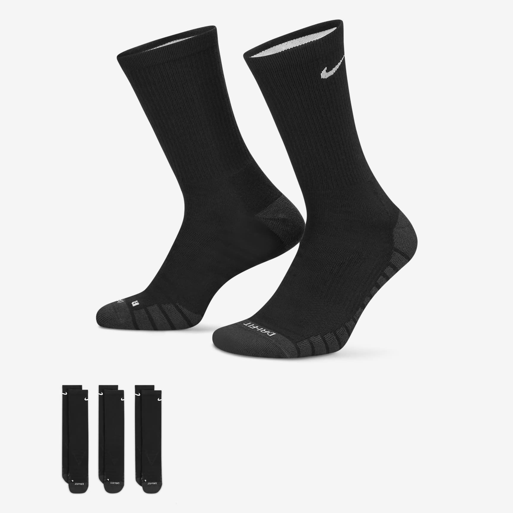 Nike Everyday Max Cushioned Training Crew Socks (3 Pairs)