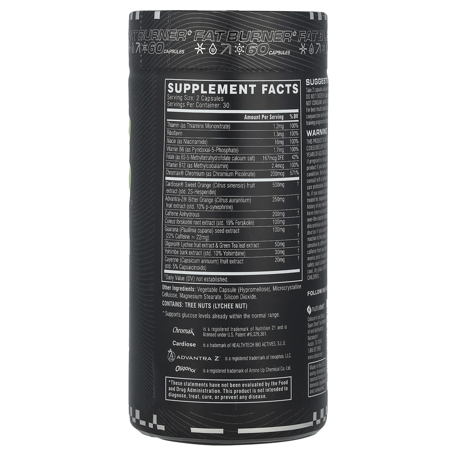 C4 / Cellucor, Super Shred, средство для сжигания жира, 60 капсул