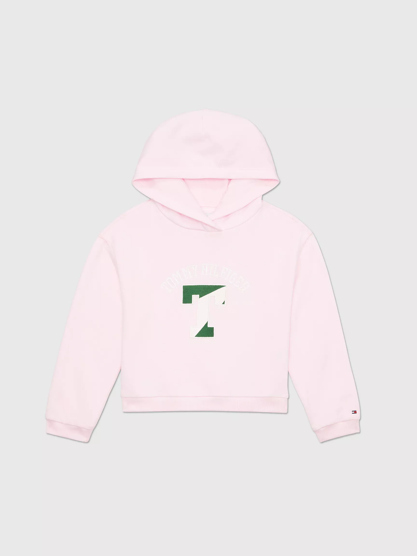 Худи для девочек Tommy Hilfiger, Детское университетское худи с вышитым логотипом