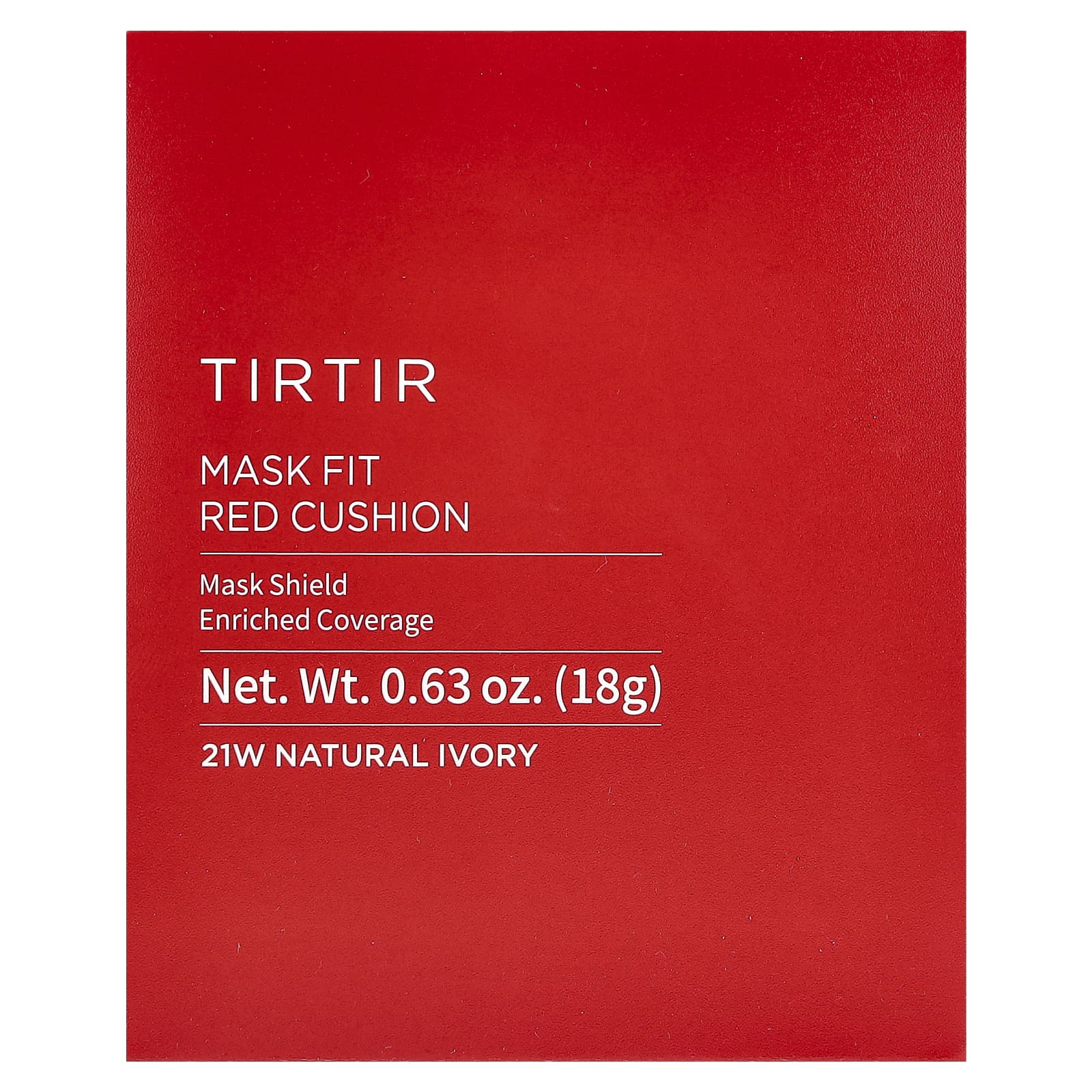 TIRTIR, Mask Fit Red Cushion, 21W, натуральная слоновая кость, 18 г (0,63 унции)