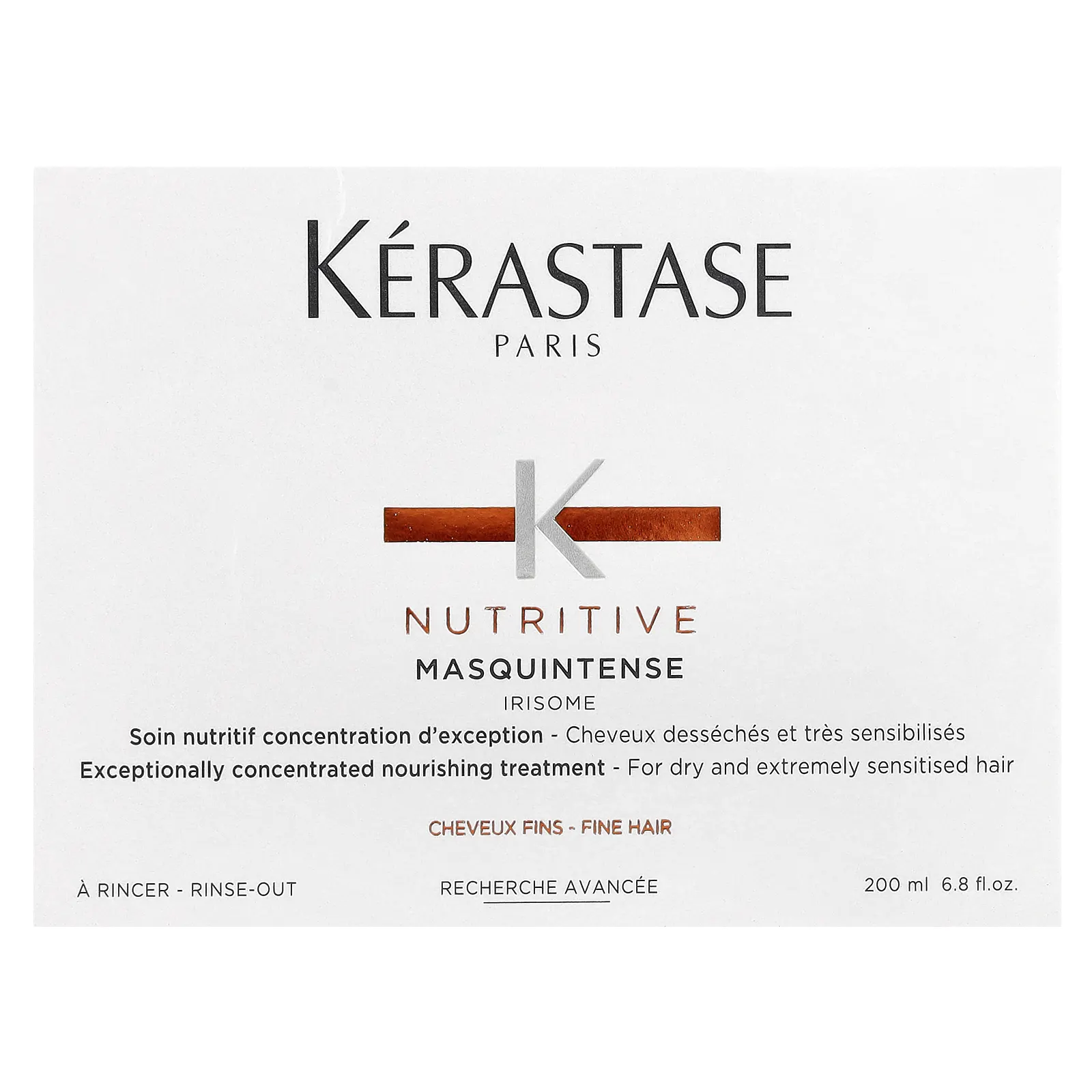 Kerastase, Nutritive, Masquintense, для сухих и очень чувствительных волос, 200 мл (6,8 жидк. унц.)