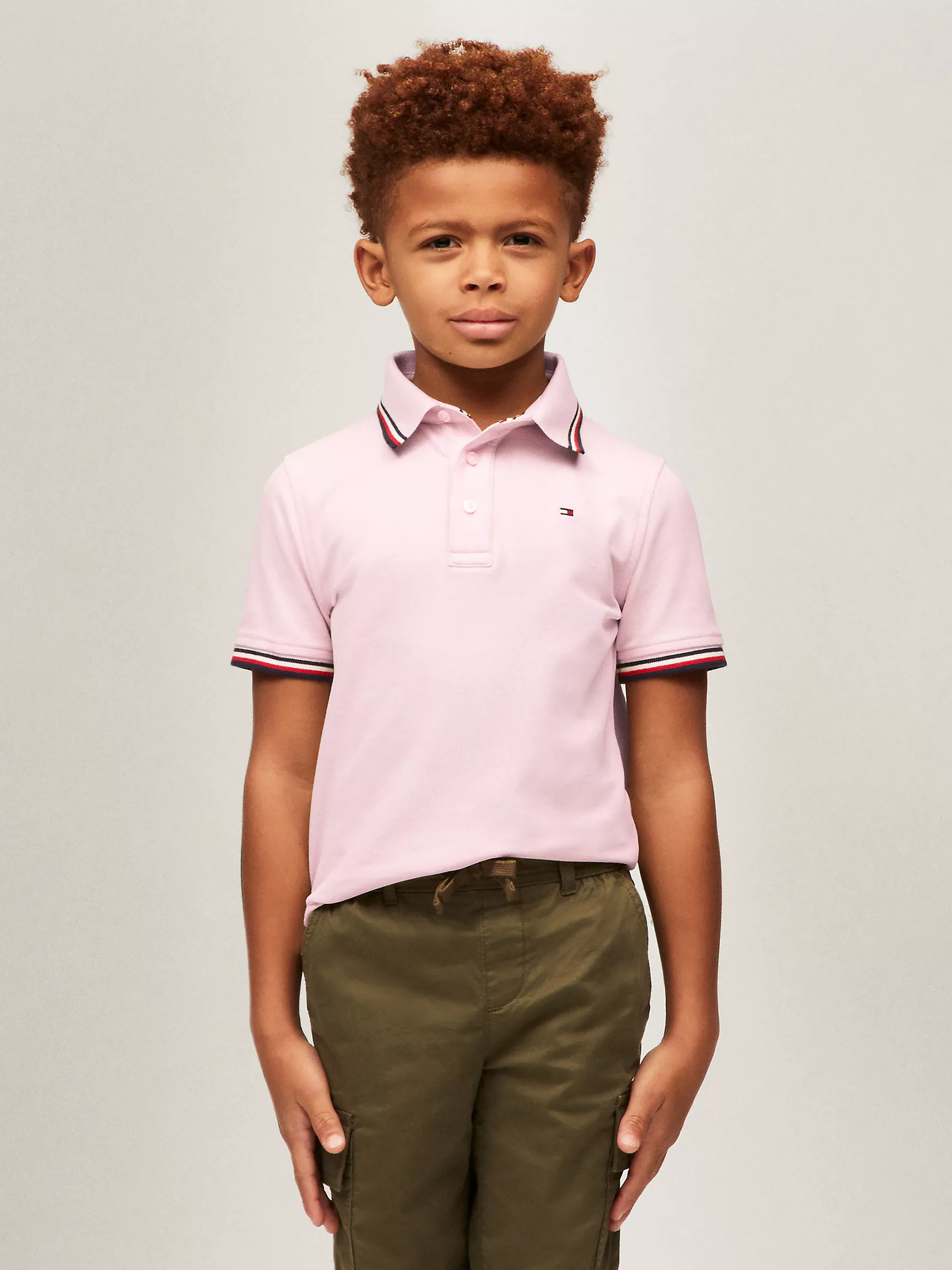 Рубашка-поло для мальчиков Tommy Hilfiger, Детское поло с коротким рукавом и влагоотводящей технологией Tommy