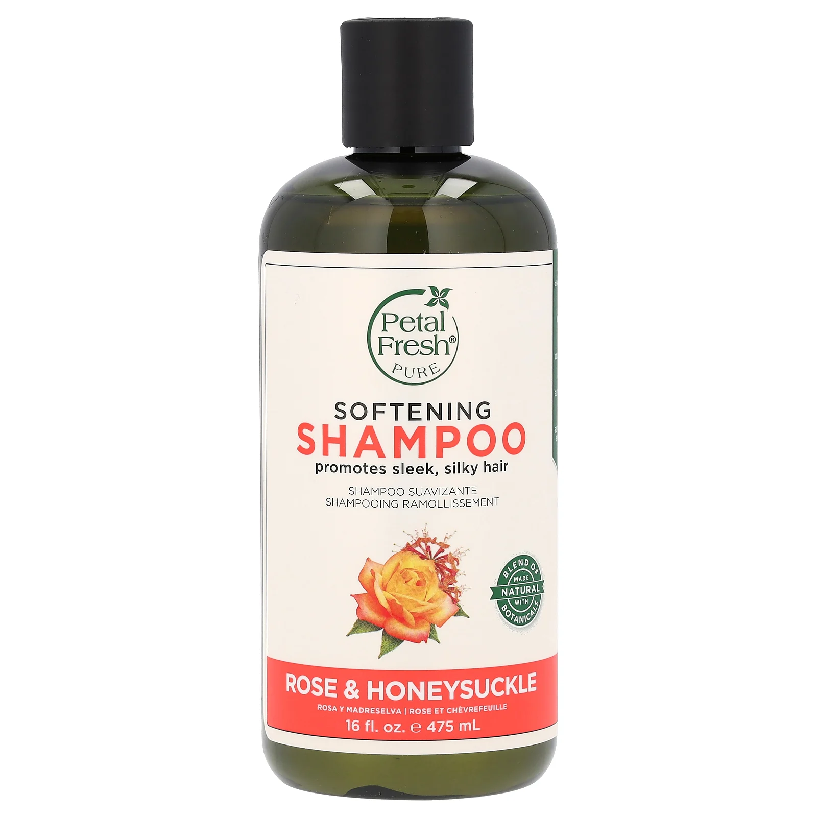 Petal Fresh, Смягчающий шампунь, роза и жимолость, 475 мл (16 жидк. Унций)