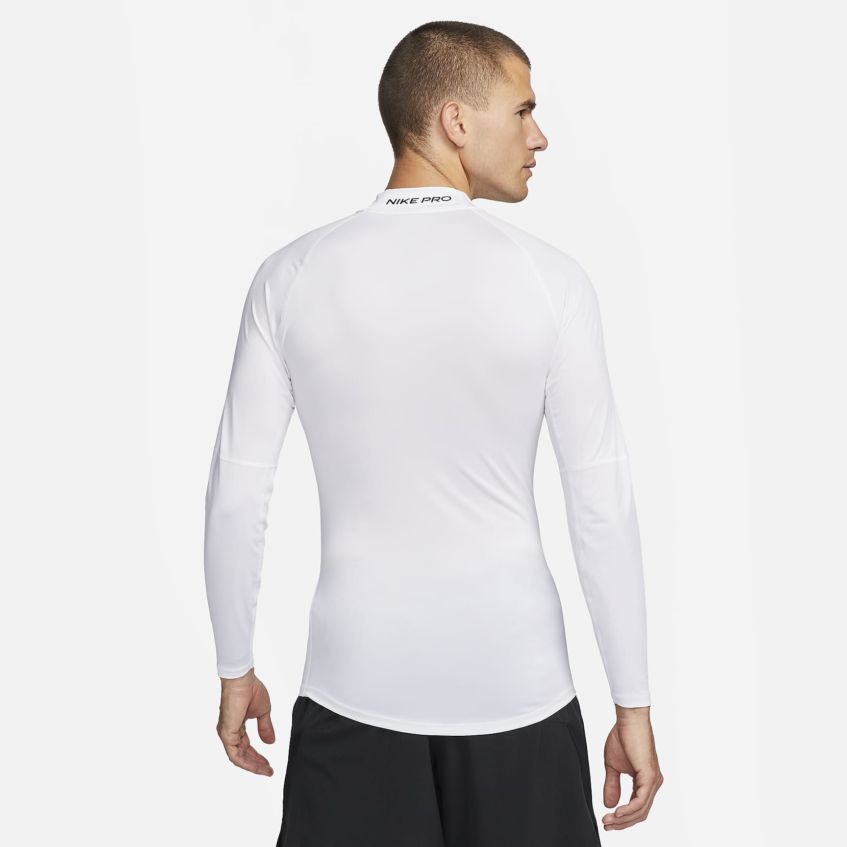 Nike Pro Men's Dri-FIT Fitness Mock-Neck Long-Sleeve Top