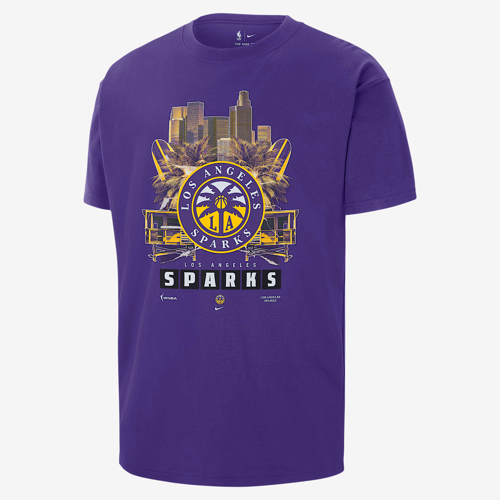 Los Angeles Sparks Men's Nike WNBA Max90 T-Shirt