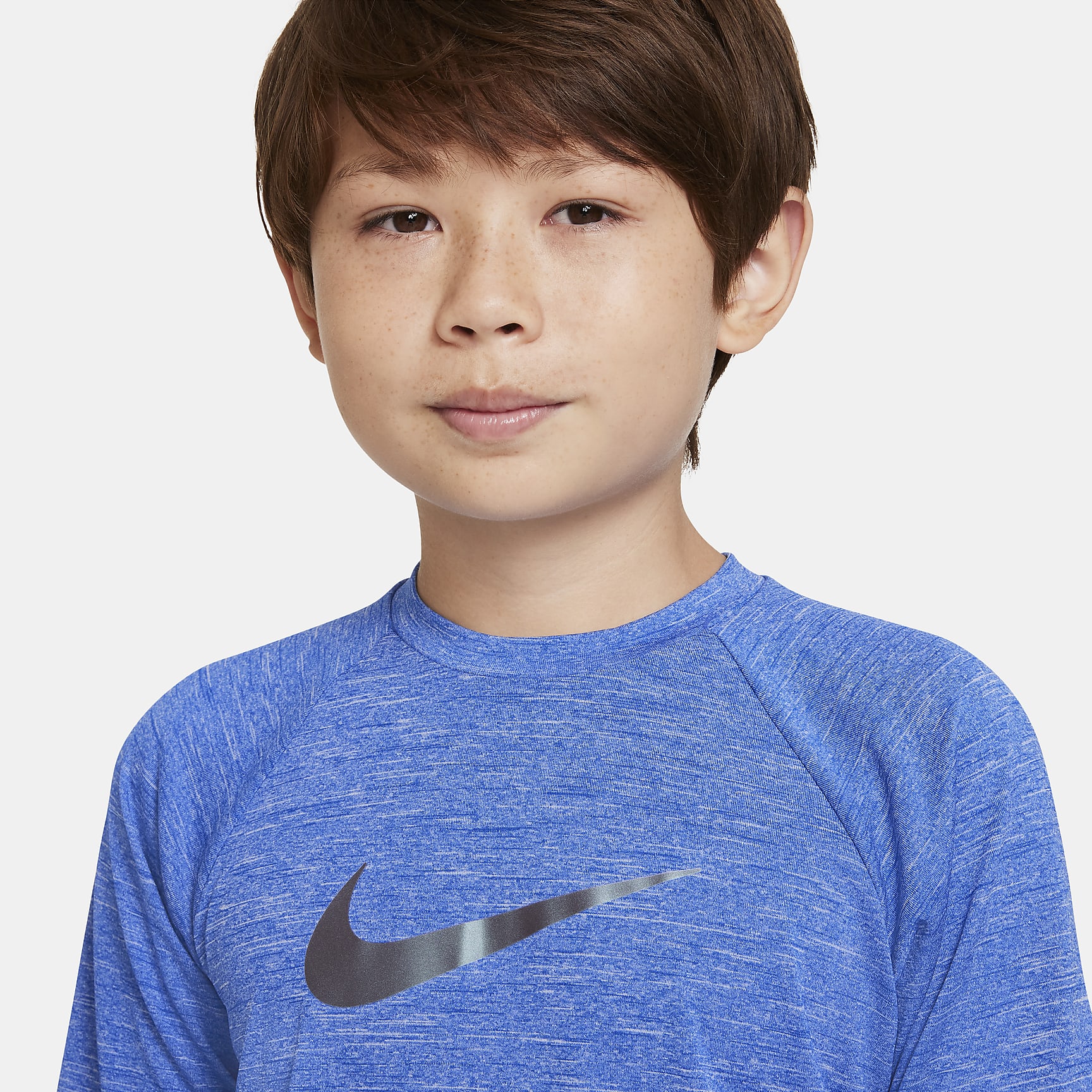 Nike Heather Big Kids' (Boys') Half Sleeve Hydroguard
