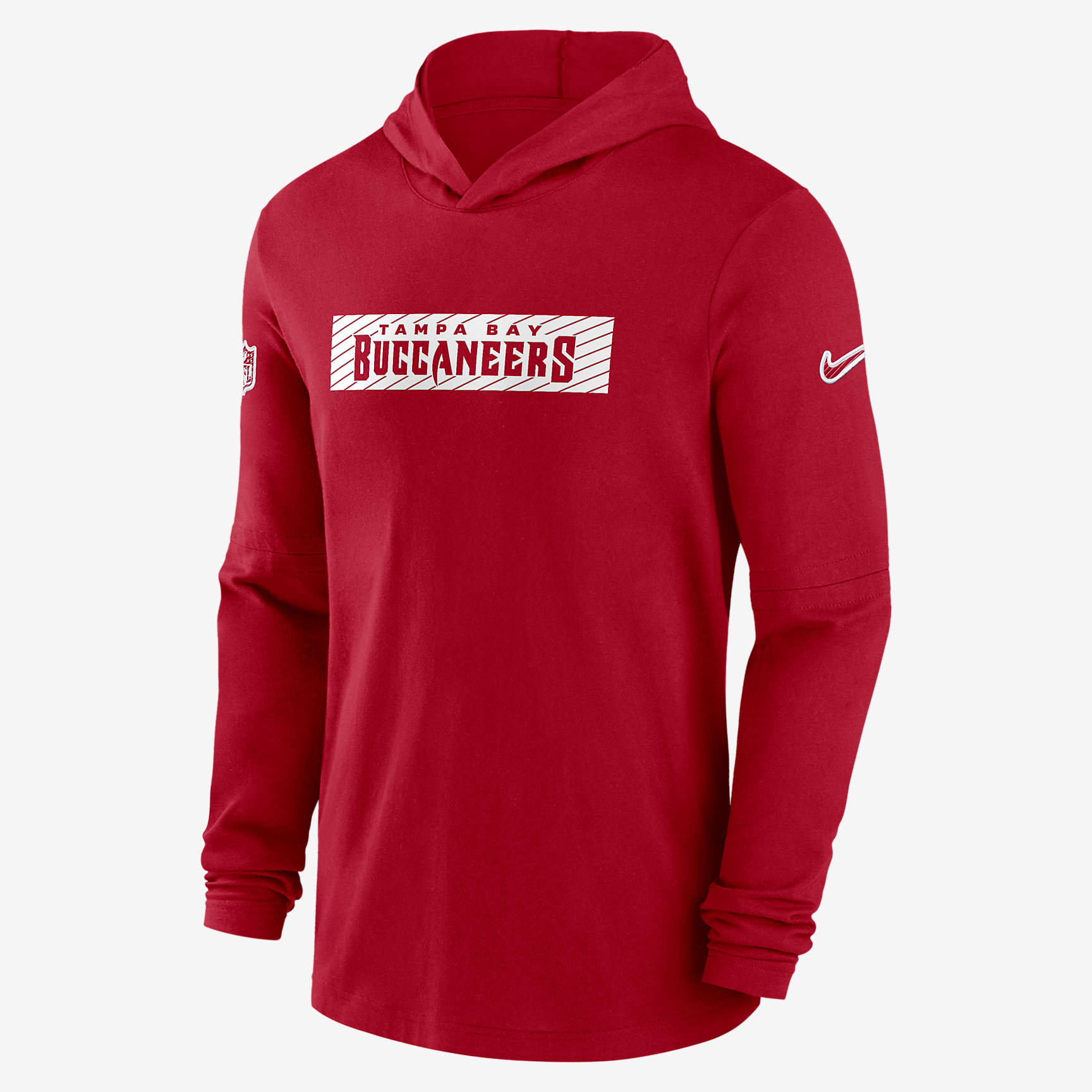 Tampa Bay Buccaneers Sideline Men's Nike Dri-FIT NFL Long-Sleeve Hooded Top