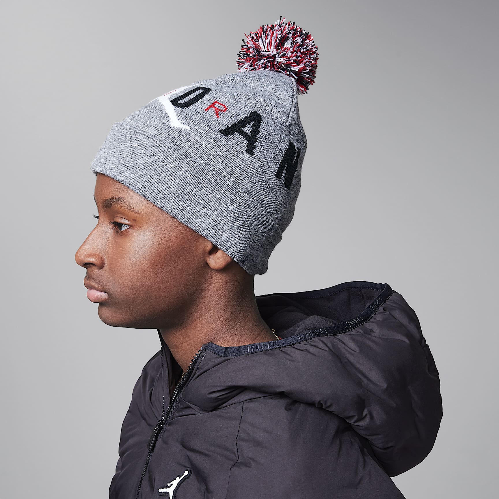 Jordan Pom Beanie Set Big Kids 2-Piece Set