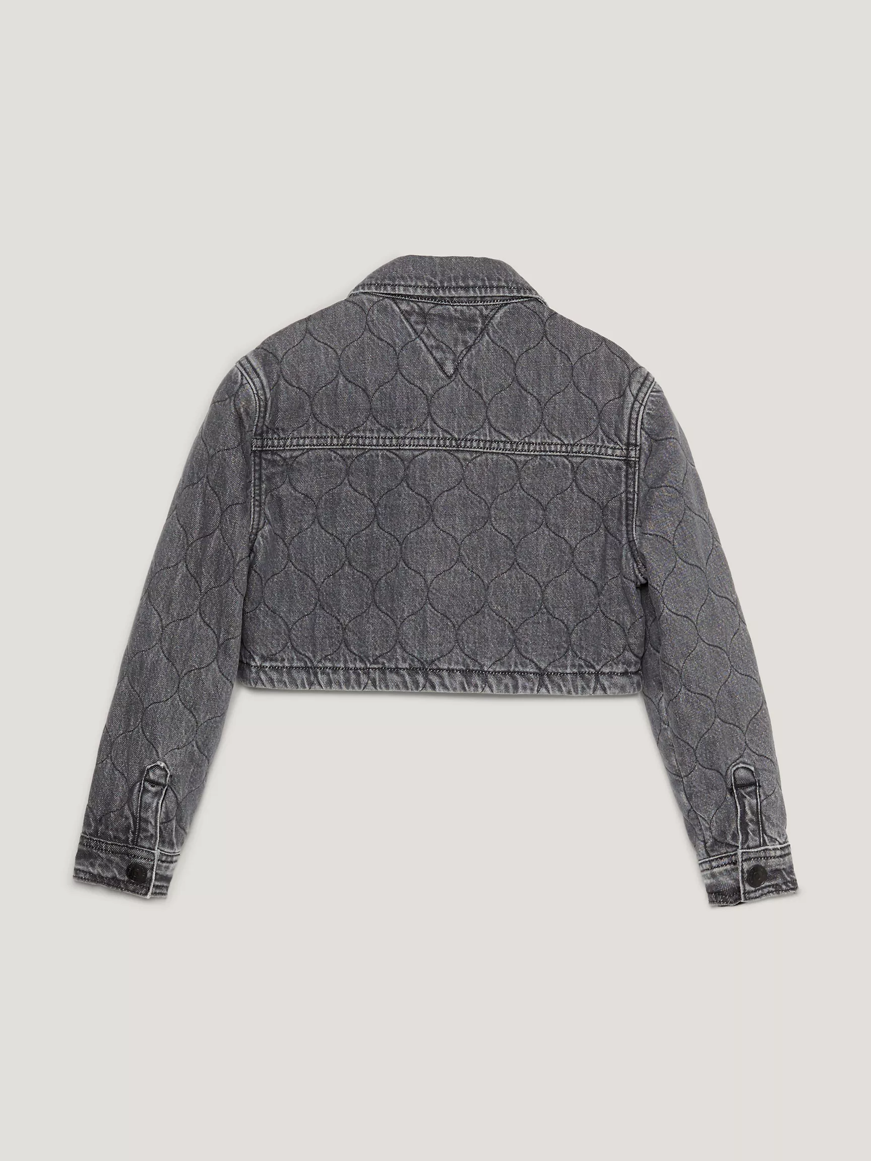 Куртка для девочки Tommy Hilfiger, Детская стеганая укороченная куртка-тракер