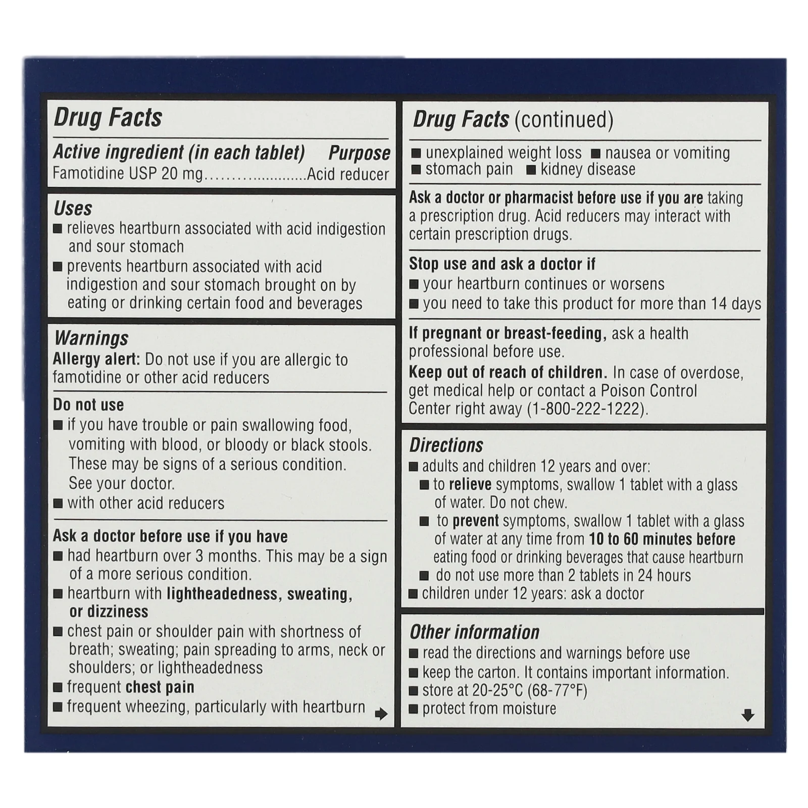 Zantac, 360°, максимальная сила действия, 50 таблеток