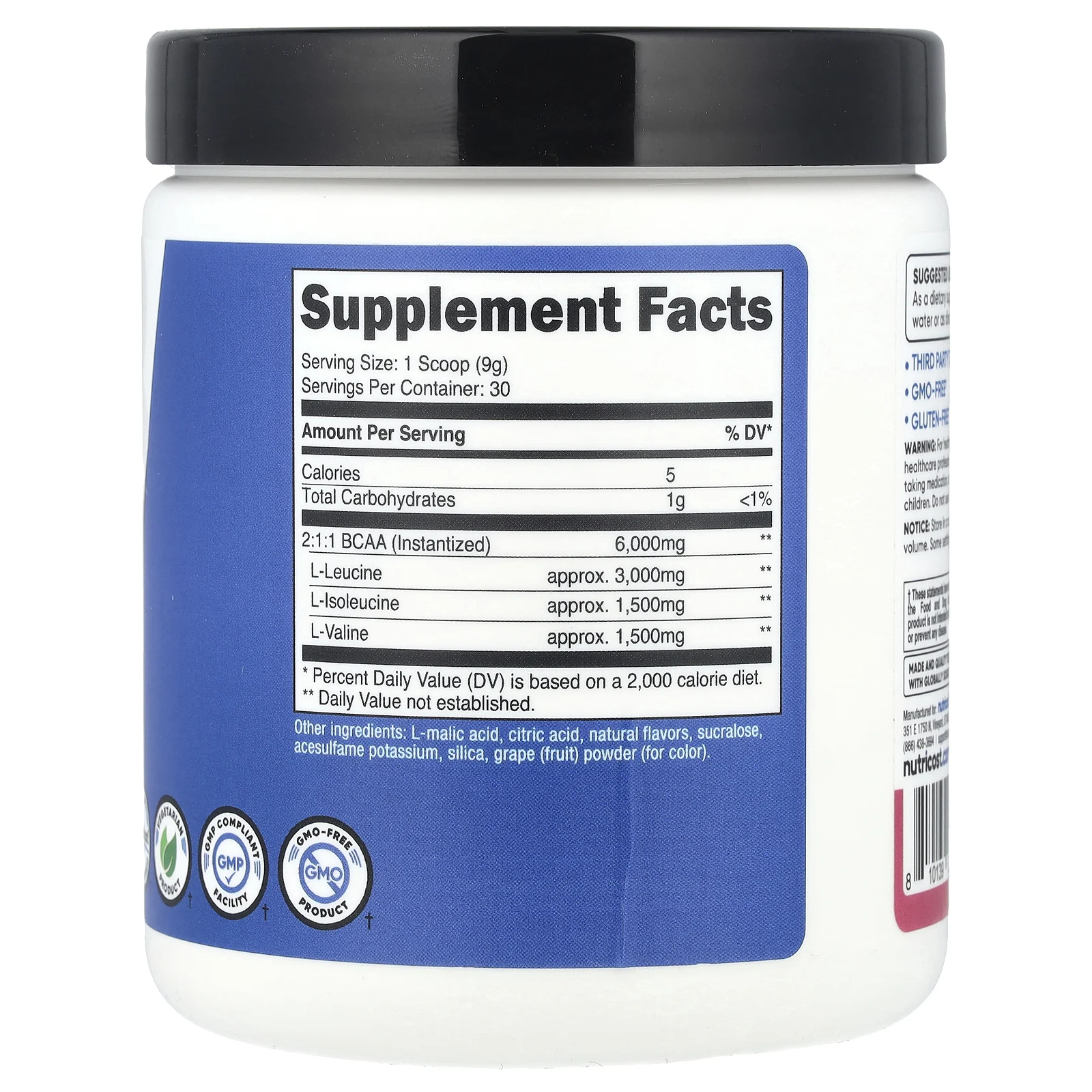 Nutricost, Performance, BCAA, гранатовая гуава, 273 г (9,8 унции)