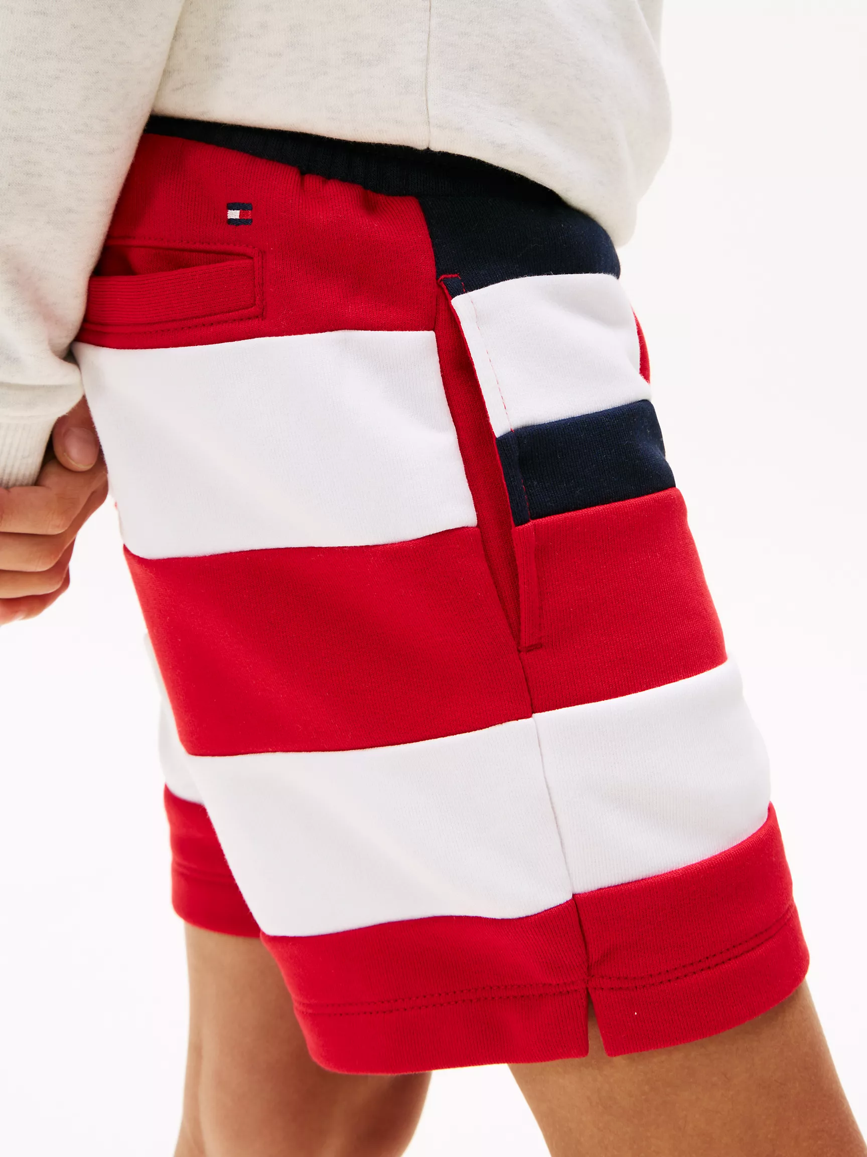 Короткие шорты для мальчиков Tommy Hilfiger, Детские спортивные шорты в широкую полоску