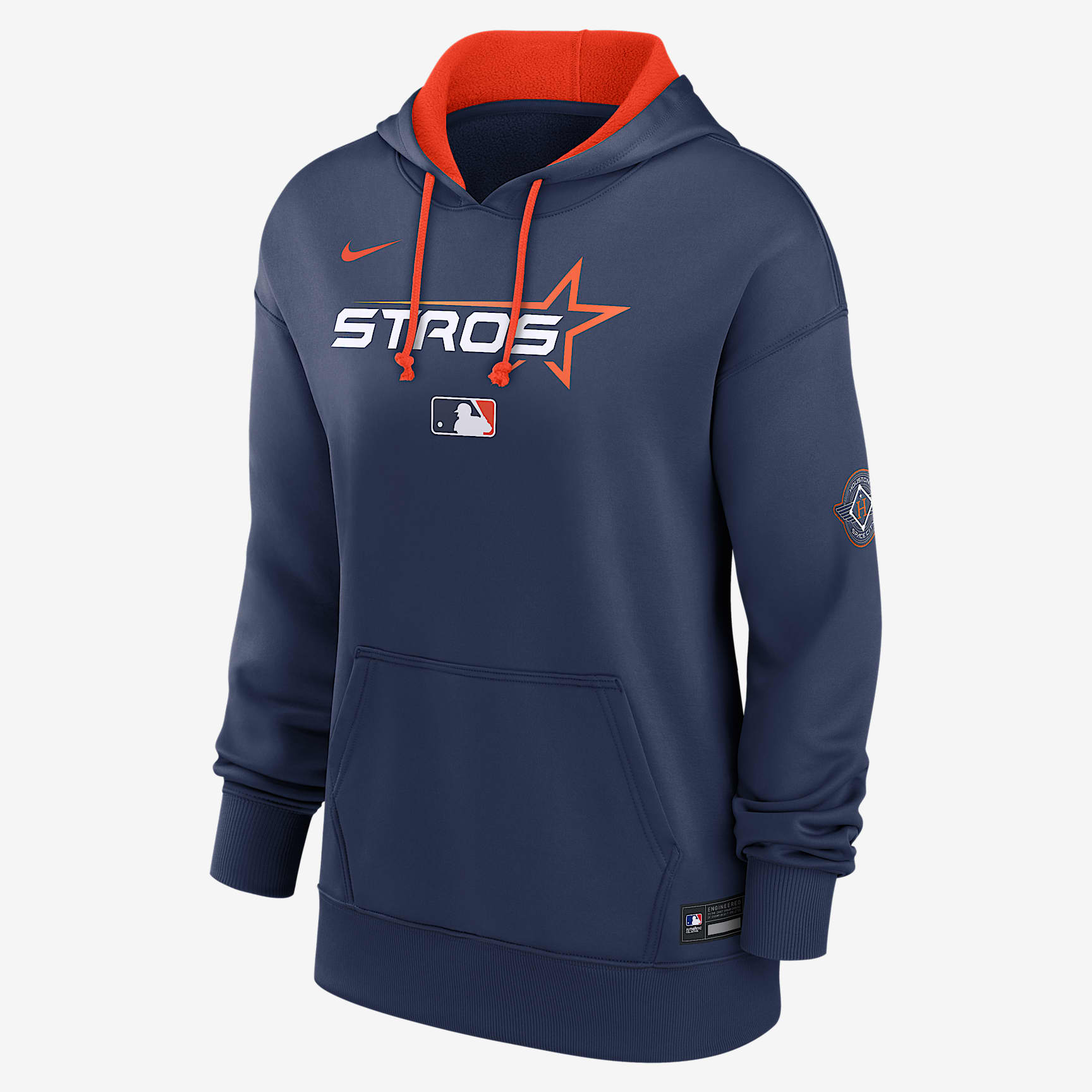 Houston Astros Authentic Collection City Connect Women's Nike Therma MLB Pullover Hoodie